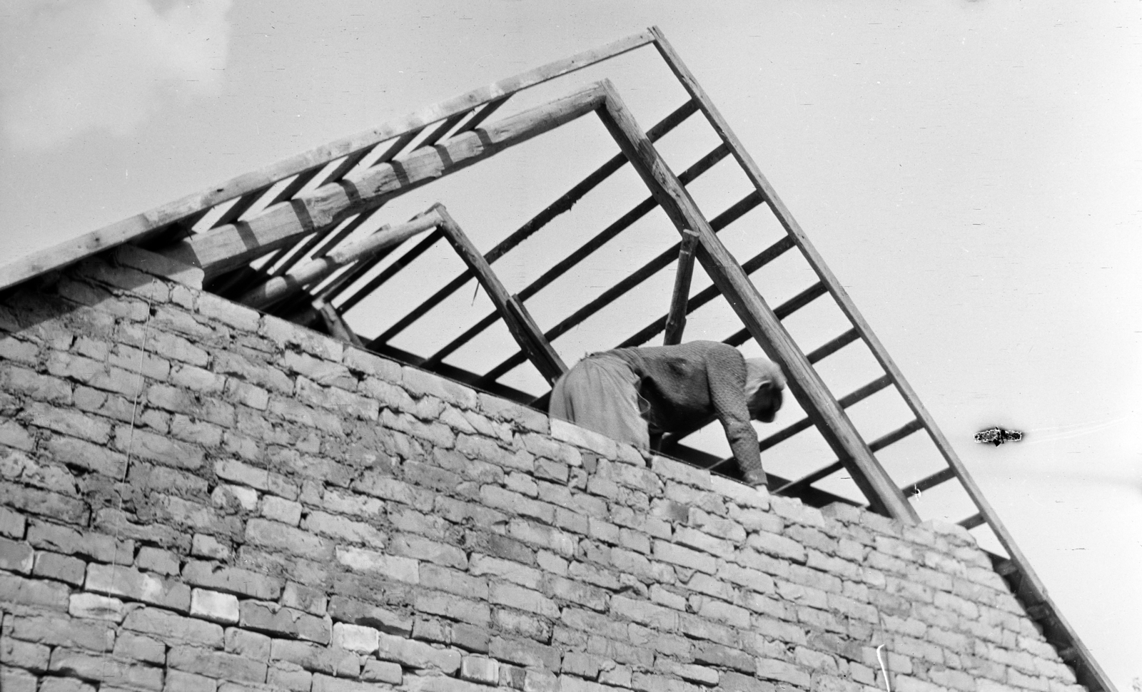 1950, Vajda Márton, house, brick, construction, Fortepan #273642