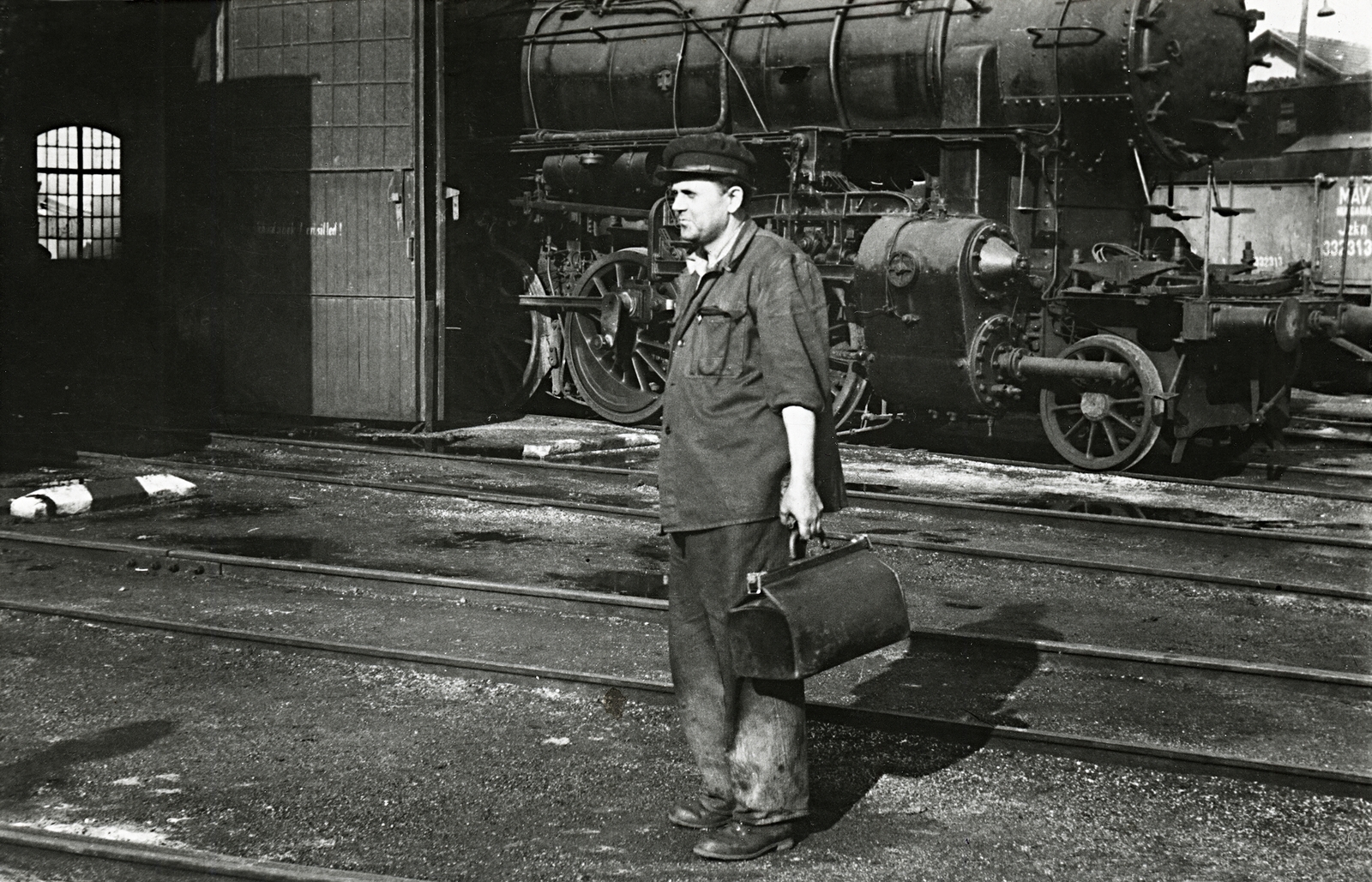 1960, Erky-Nagy Tibor, railroader, bag, Fortepan #273996