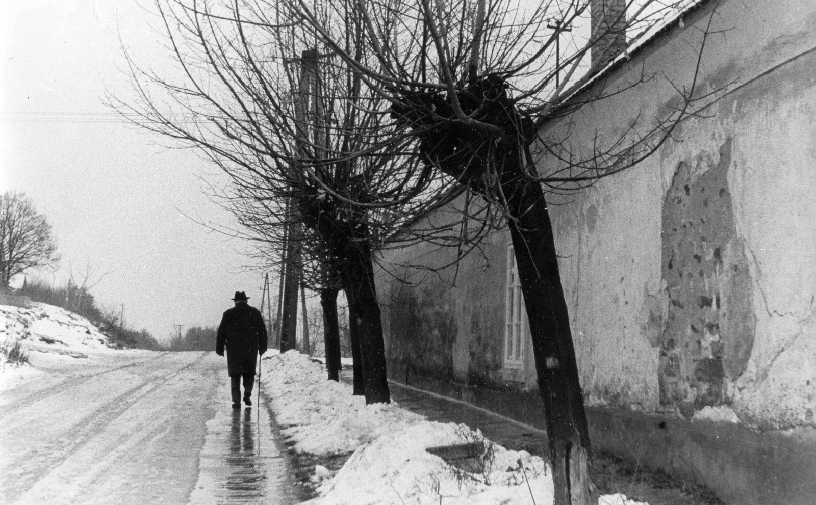 Hungary, Balatonszepezd, Petőfi utca., 1974, Mészöly Leonóra, winter, Fortepan #27408