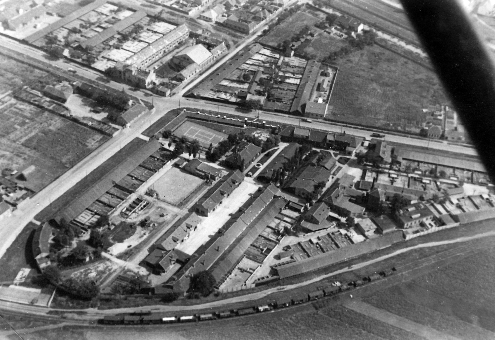 1939, Molnár Gyula, aerial photo, Fortepan #274525