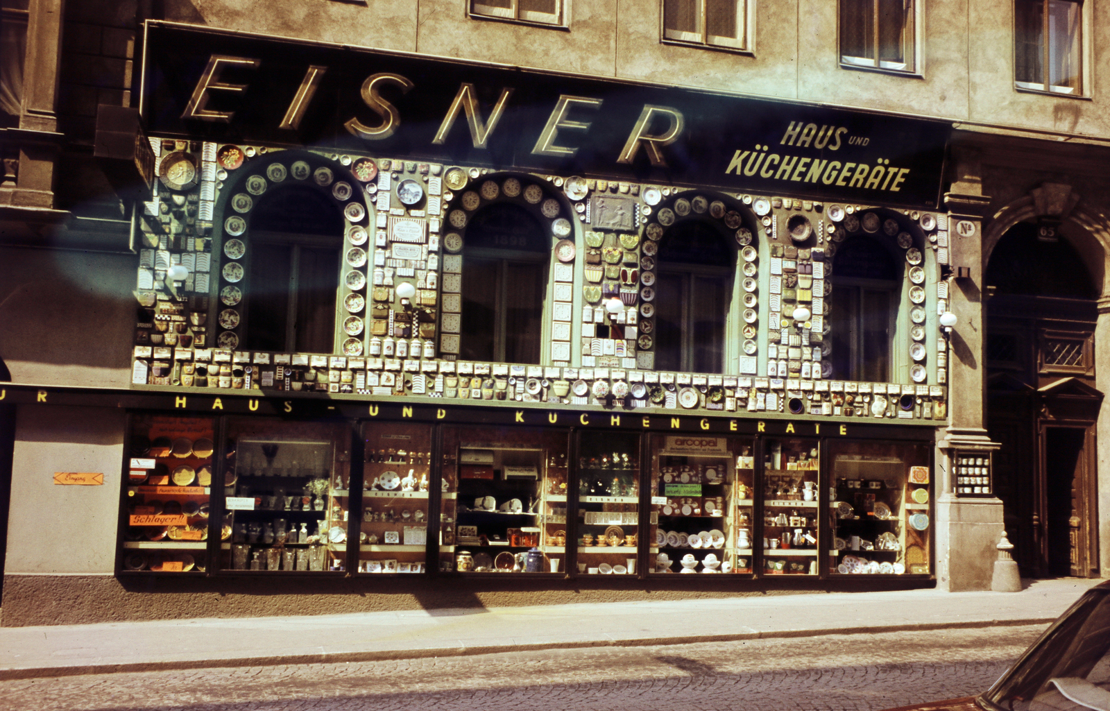 Austria, Vienna, Stumpergasse 65., 1971, Kristek Pál, kitchenware, Show window, store display, Fortepan #274927