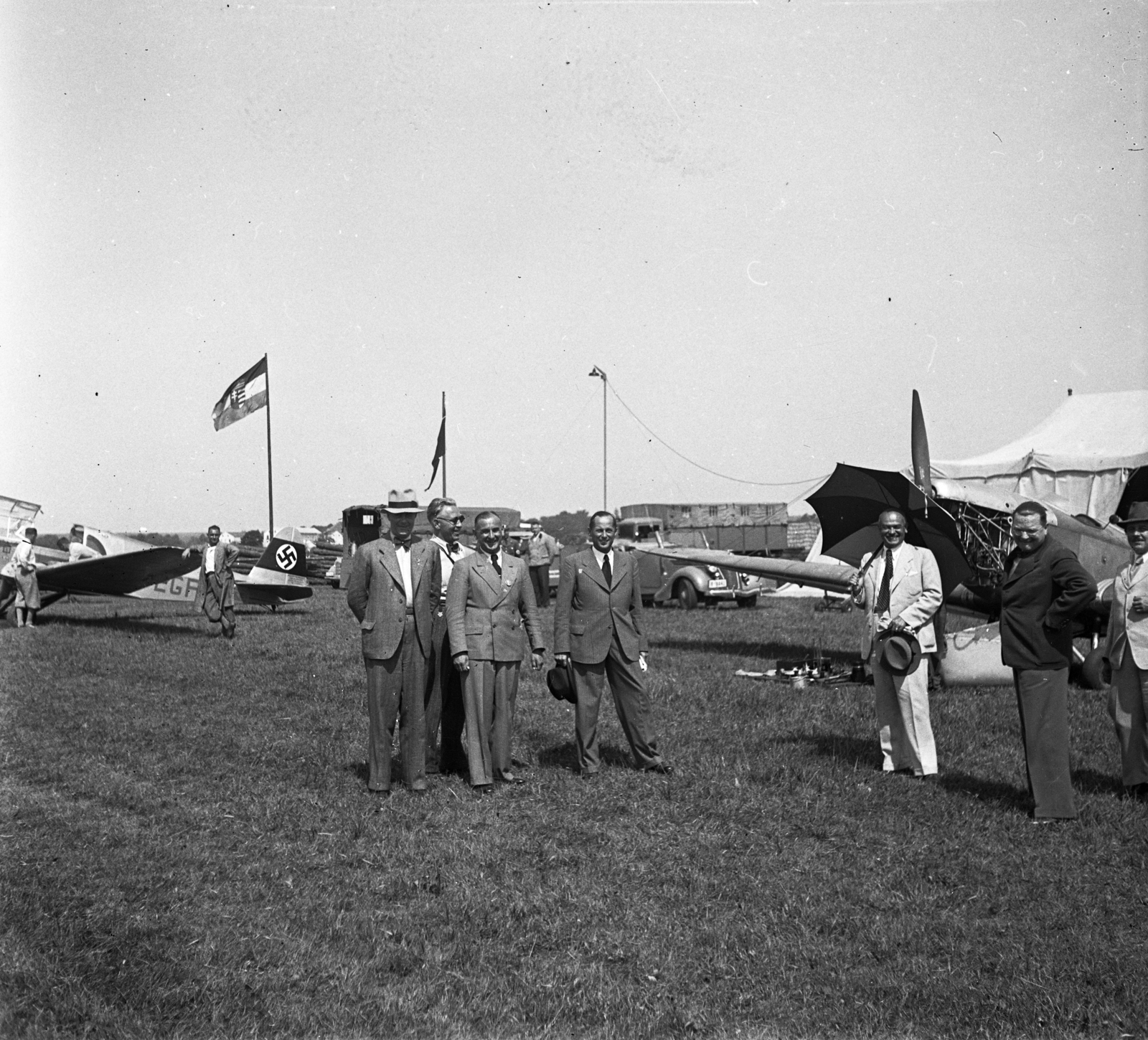 1938, Hózer Benjamin, repülőgép, Klemm Kl 32, Klemm-márka, Fortepan #275024