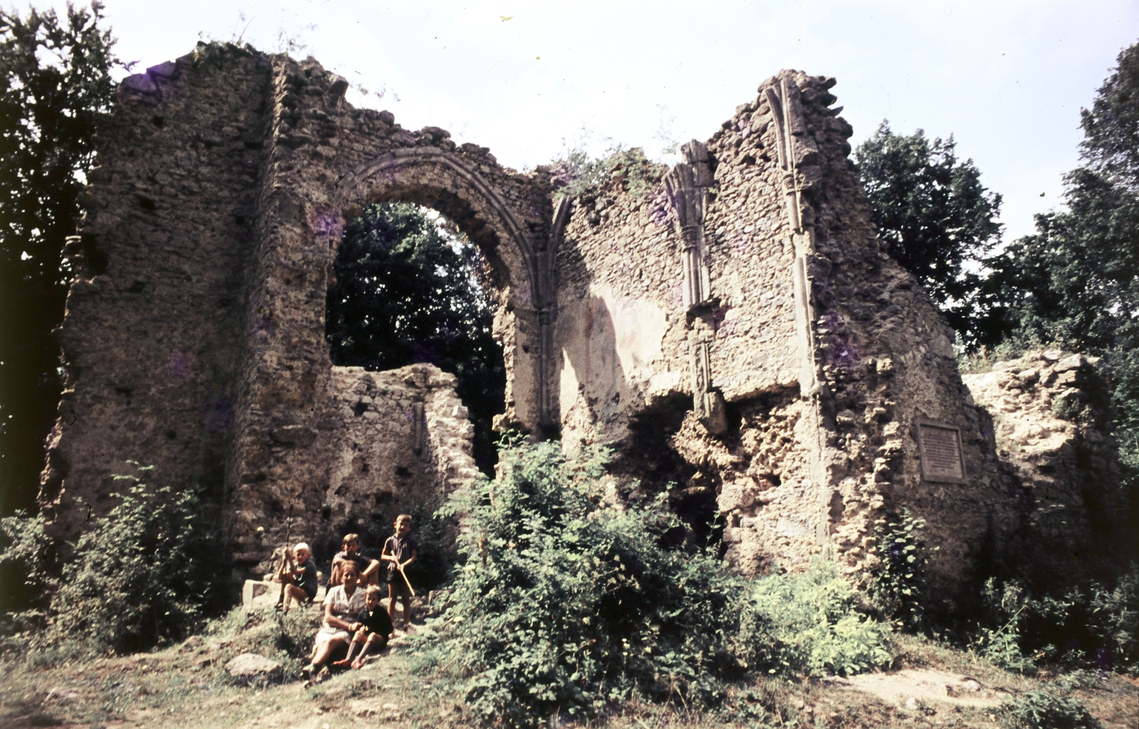 Magyarország, Bükkszentlélek, Pálos kolostorrom., 1965, Páldi Vince, templomrom, Fortepan #275248