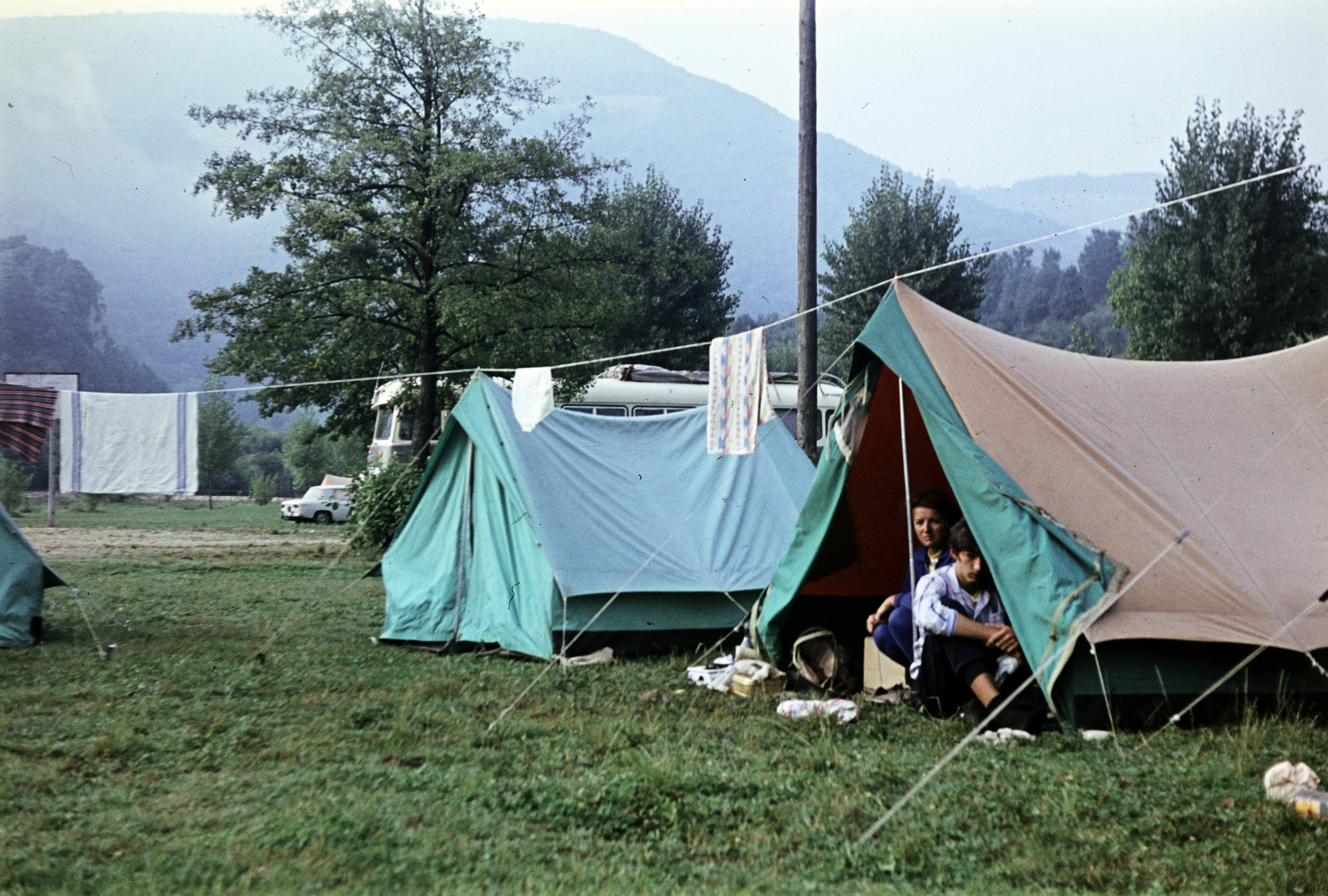 1970, Páldi Vince, tent, camping, Fortepan #275275