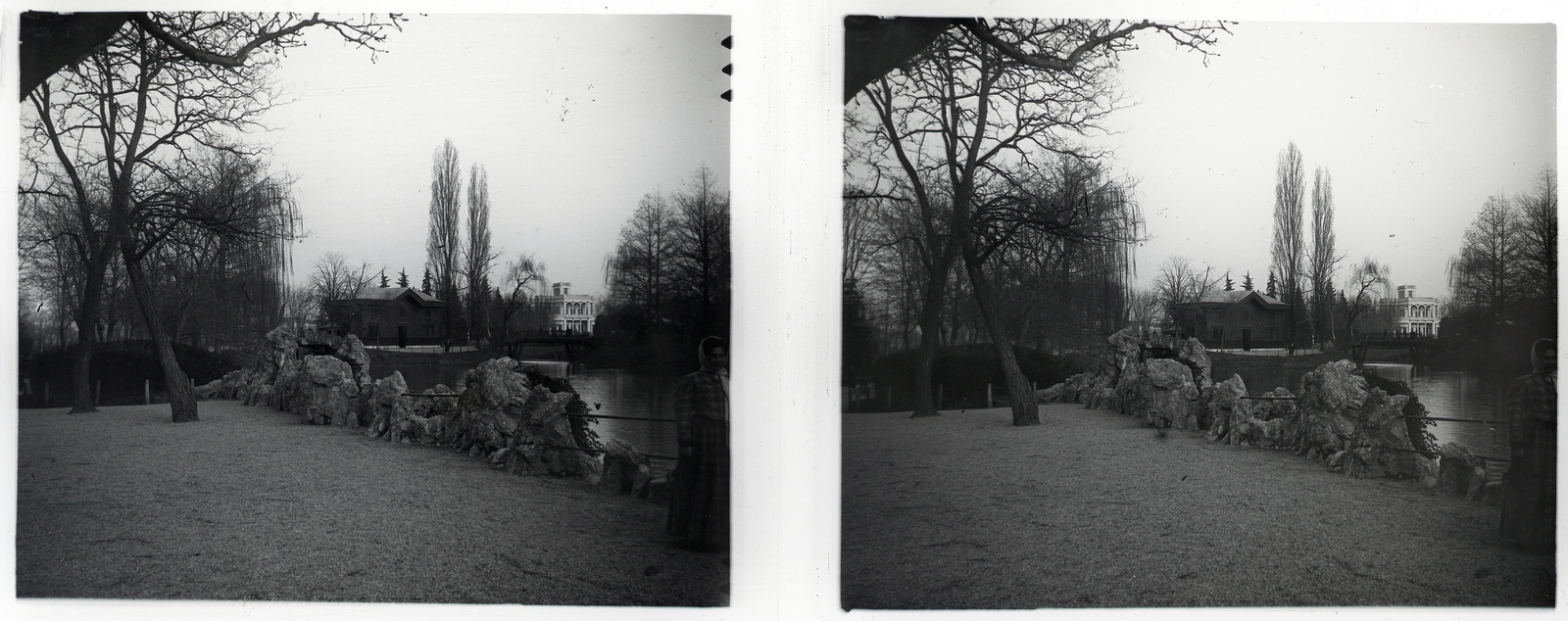 Olaszország, Bologna, Giardini Margherita., 1910, Schoch Frigyes, sztereófotó, Fortepan #27570