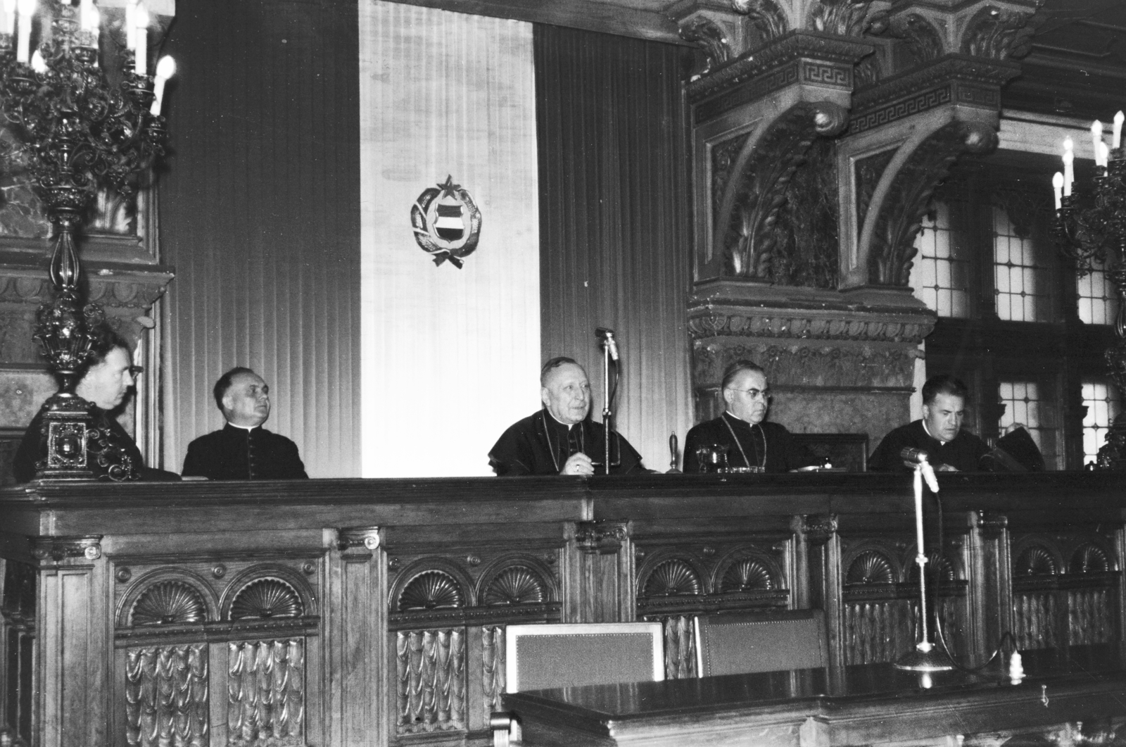 Hungary, Budapest V., Váci utca 62-64., a pesti Új Városháza ülésterme., 1962, Hámori Gyula, Budapest, Fortepan #276077