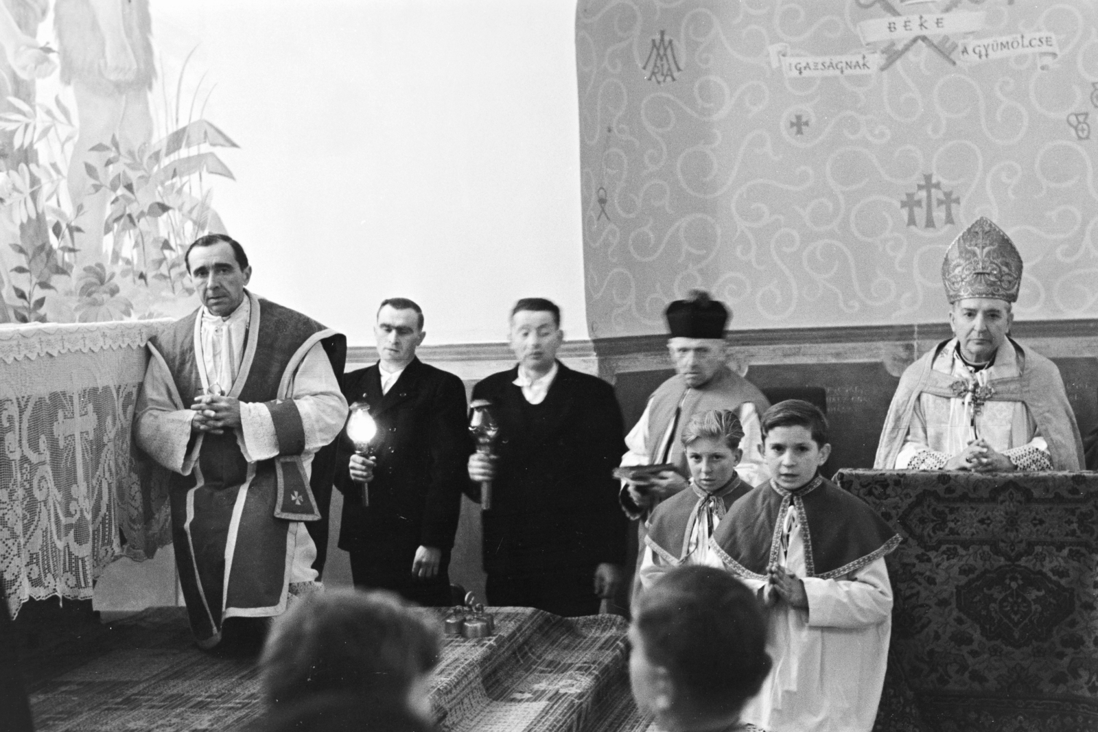 1957, Hámori Gyula, bishop, Fortepan #276294