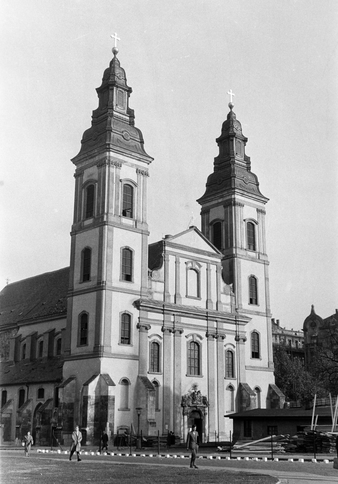 Hungary, Budapest V., Március 15. tér, Belvárosi Nagyboldogasszony Főplébánia-templom., 1963, Hámori Gyula, Budapest, Fortepan #276344