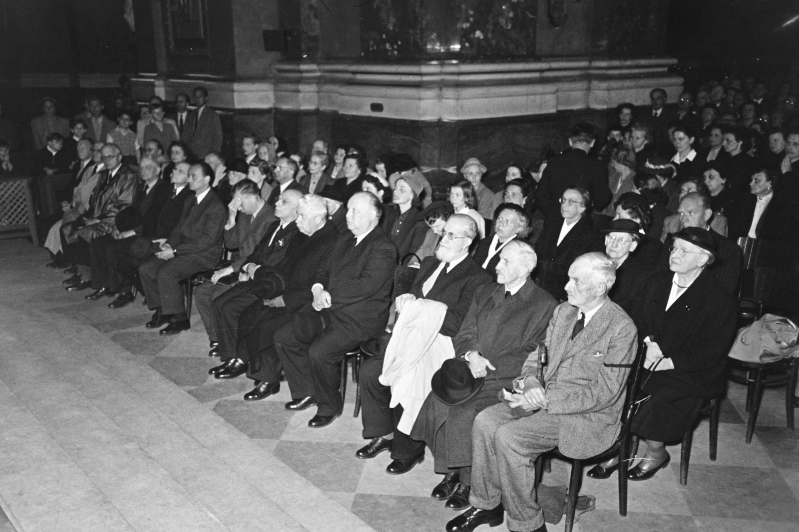 1956, Hámori Gyula, audience, Fortepan #276475