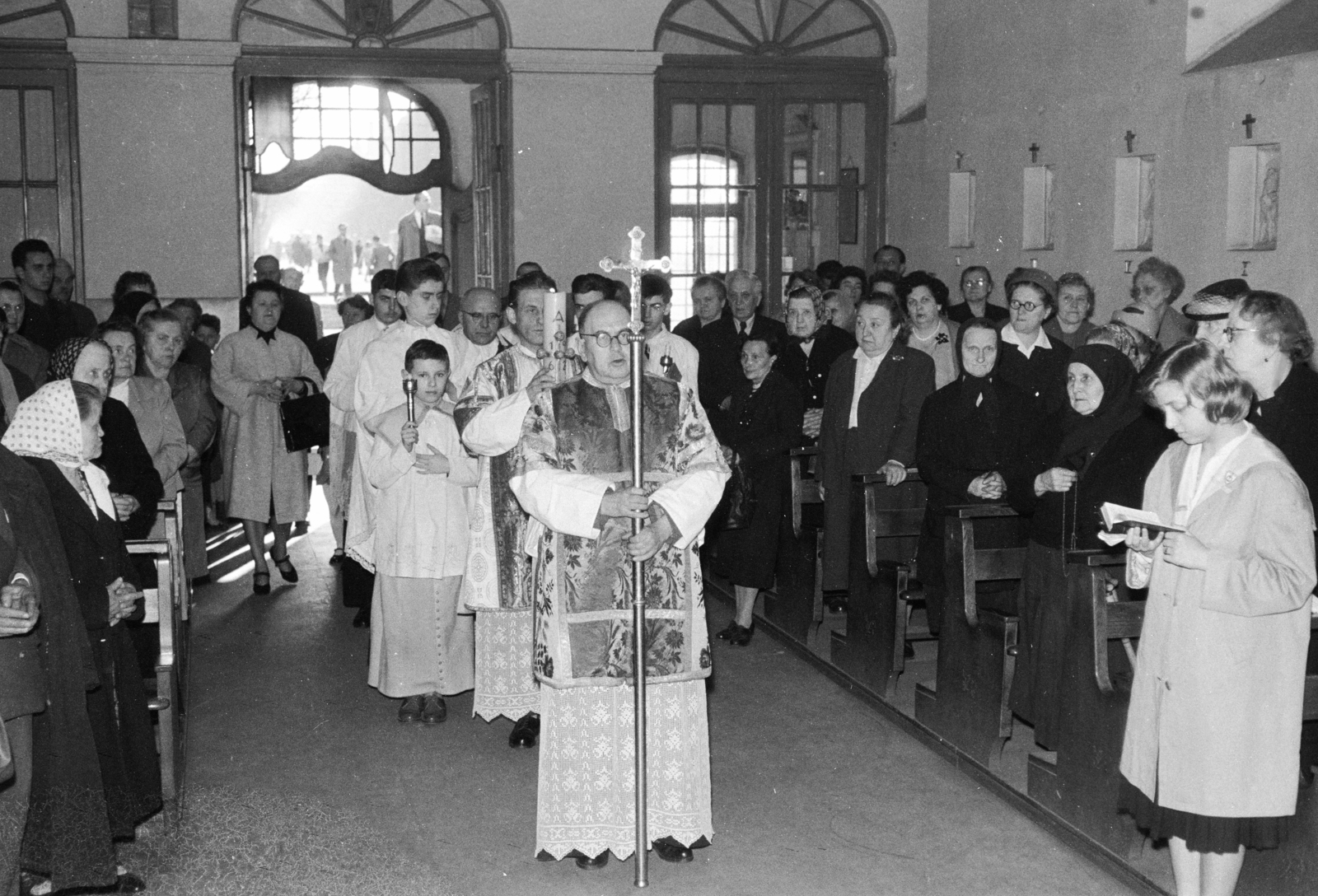 Hungary, Budapest VIII., Gyulai Pál utca, Szent Rókus-kápolna., 1962, Hámori Gyula, Budapest, Fortepan #276552