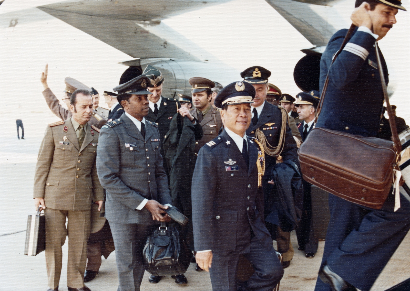 1977, Hózer Benjamin, flying, colorful, uniform, soldier, officer, Fortepan #276654