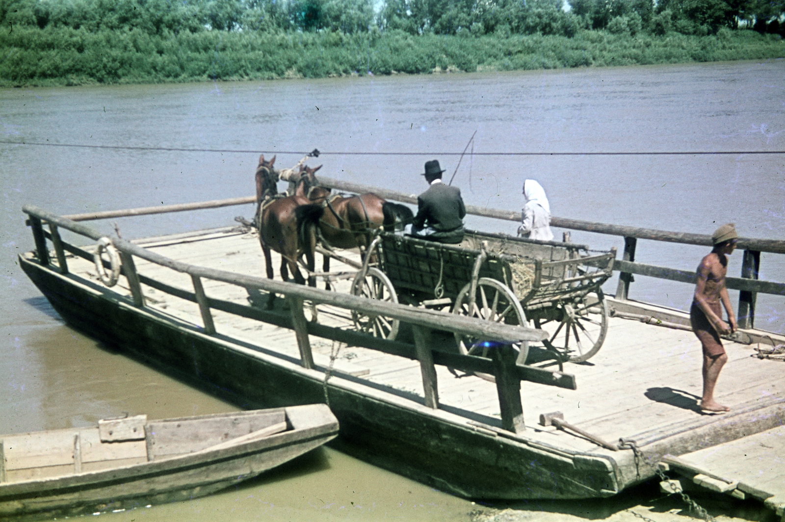 1941, Koncz Nándor, colorful, chariot, Fortepan #276734