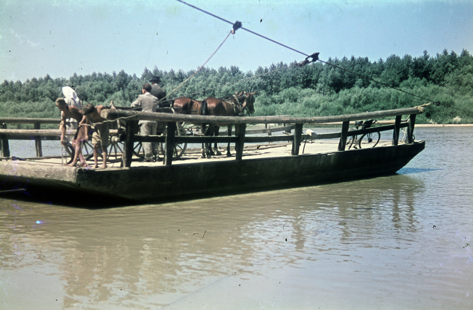 1941, Koncz Nándor, ferry, Fortepan #276736