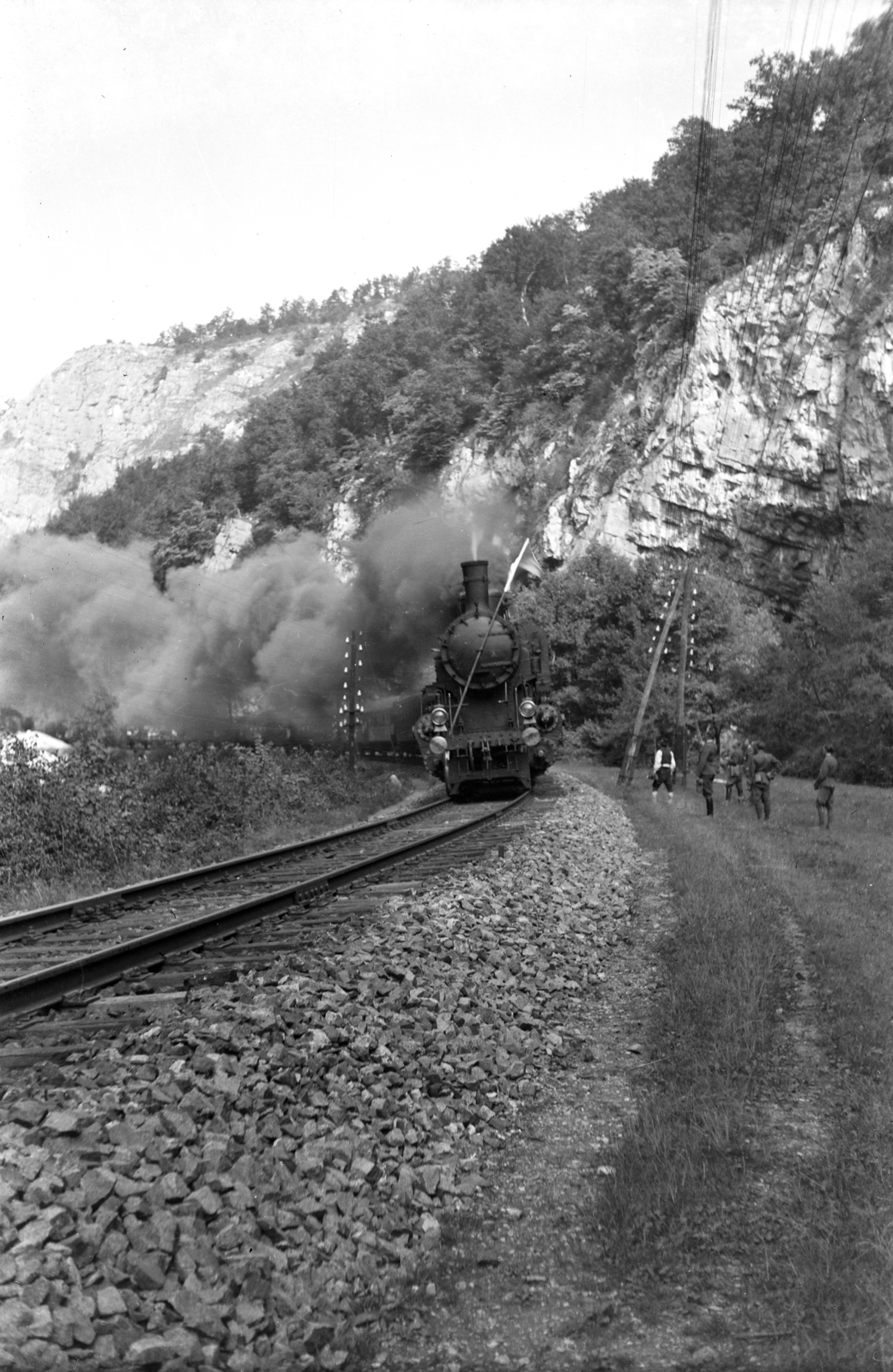 1940, Korner Veronika, steam locomotive, Fortepan #276788