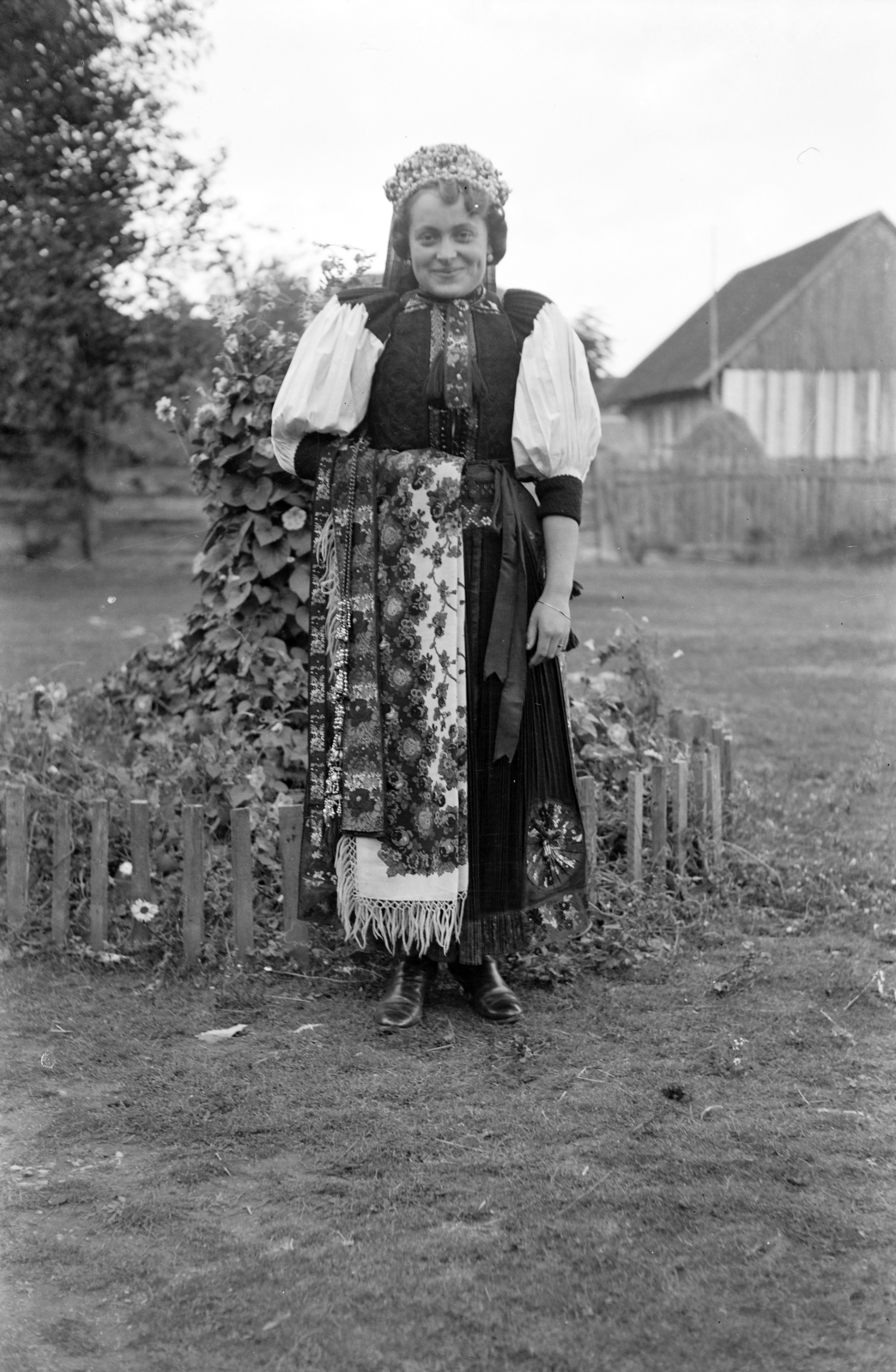 Romania,Transylvania, Észak-Erdély., 1940, Korner Veronika, Kalotaszeg folk costume, folk costume, Fortepan #276808