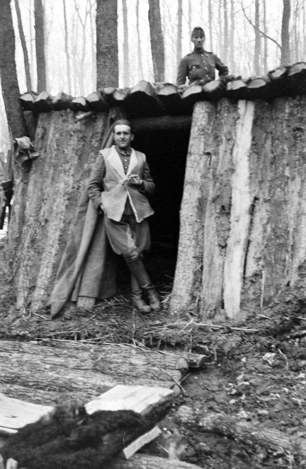 1942, Korner Veronika, ajtóban állás, fedezék, átvetett láb, Fortepan #276845