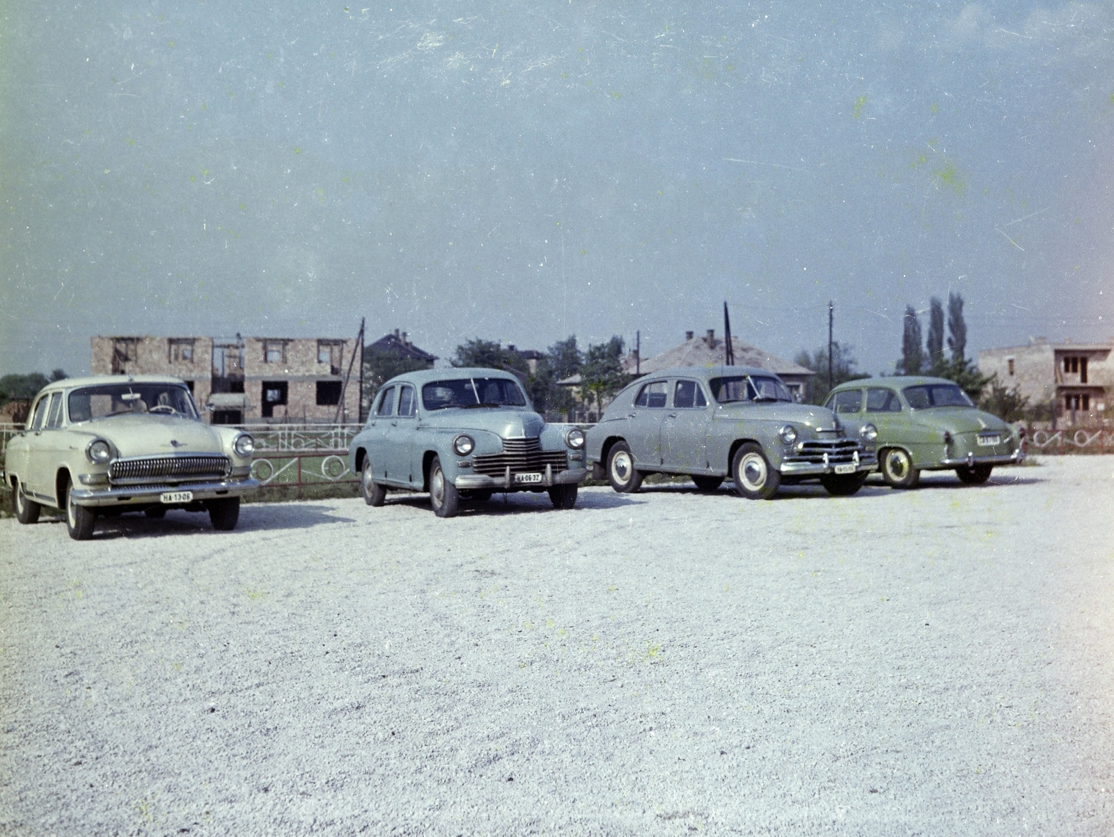 1964, Németh Tamás, rendszám, parkoló, Fortepan #276967