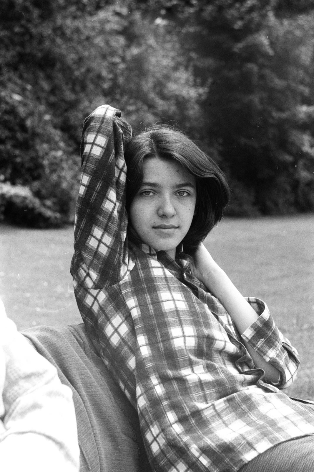 1974, Obetkó Miklós, plaid shirt, Fortepan #277013