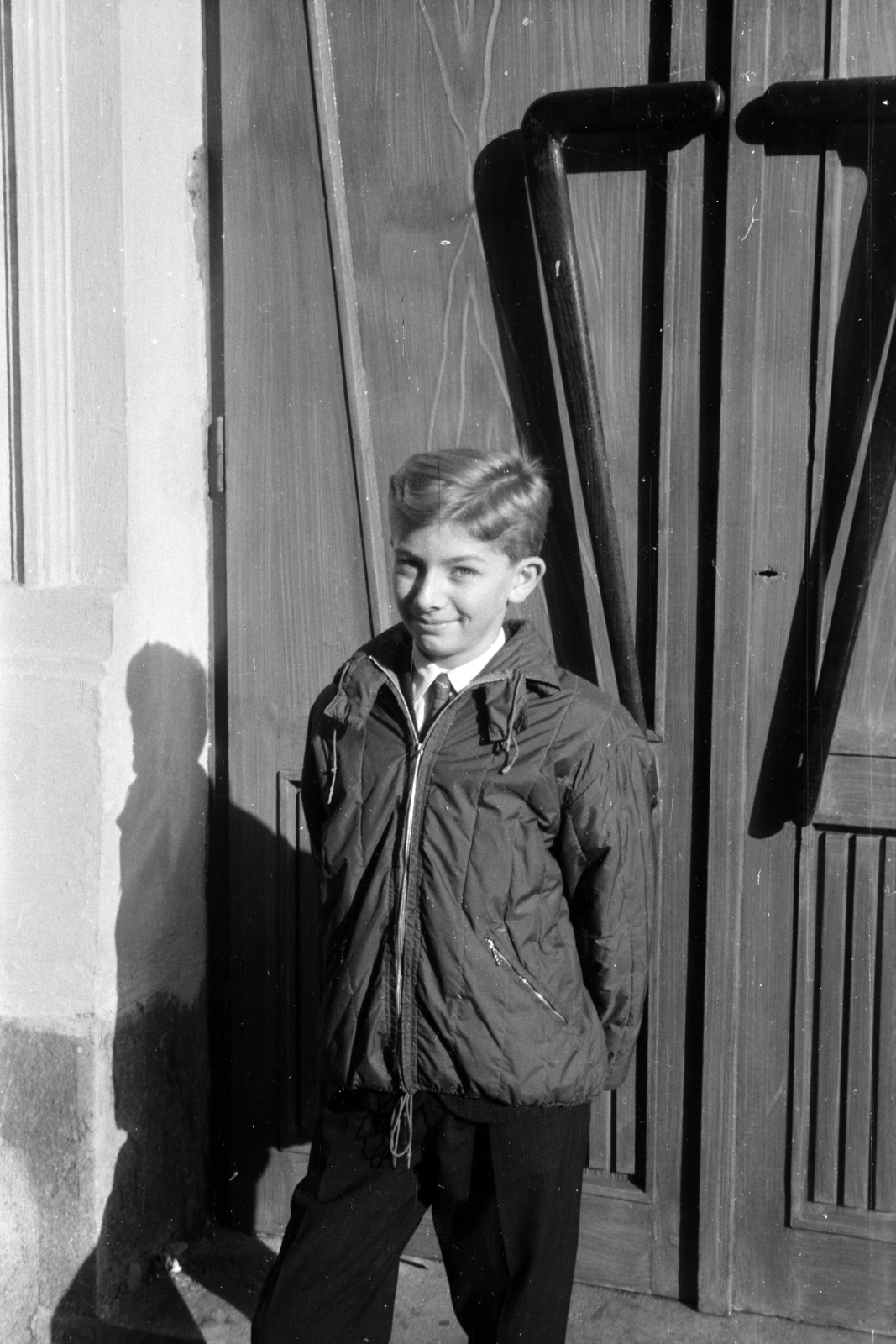 1965, Obetkó Miklós, kapu, fiú, Fortepan #277095