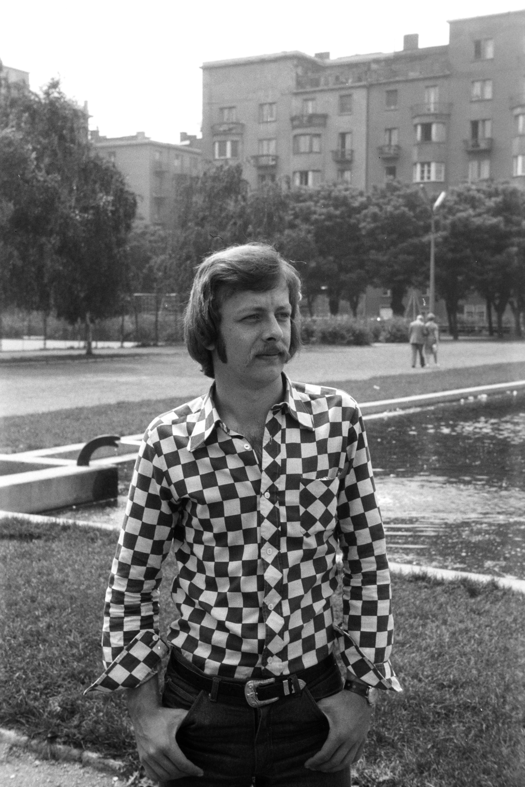 Hungary, Budapest XIII., Szent István park., 1977, Obetkó Miklós, geometry, Budapest, Fortepan #277154
