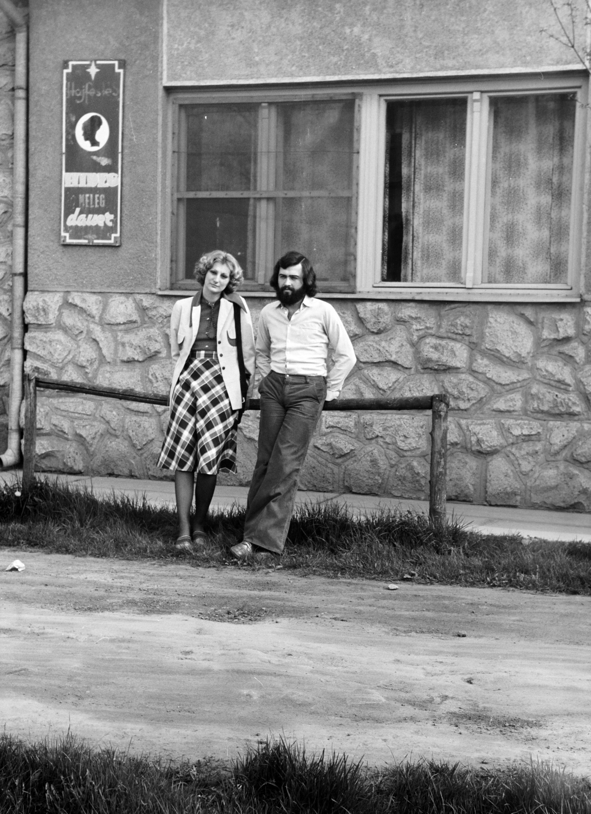 1977, Obetkó Miklós, man and woman, Fortepan #277158