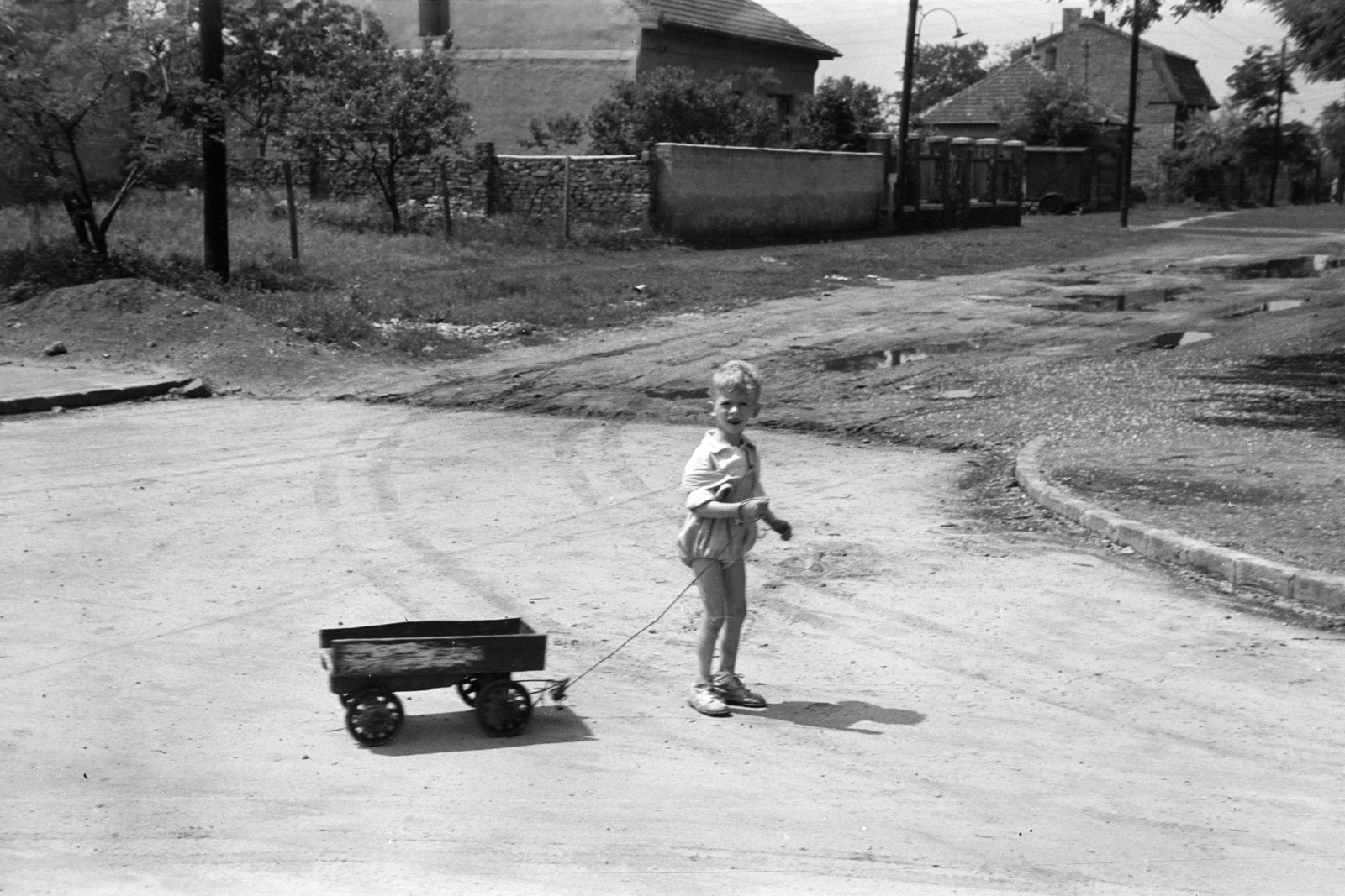 1960, Obetkó Miklós, handbarrow, Fortepan #277195