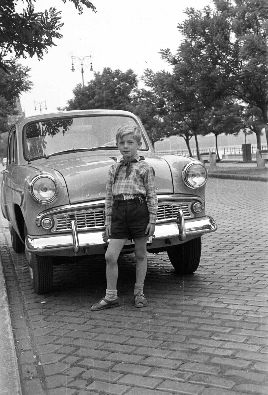 1961, Obetkó Miklós, Best of, Moskvitch-brand, boy, Fortepan #277224