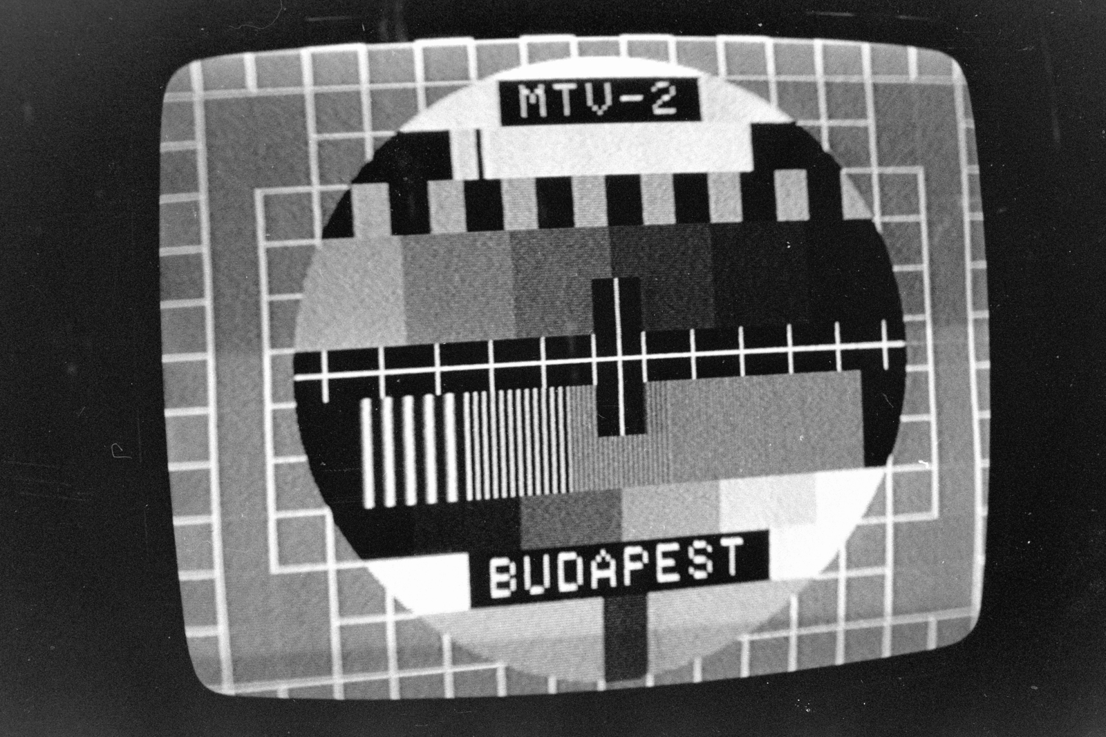 1983, Obetkó Miklós, képernyőfotó, monoszkóp, Fortepan #277331