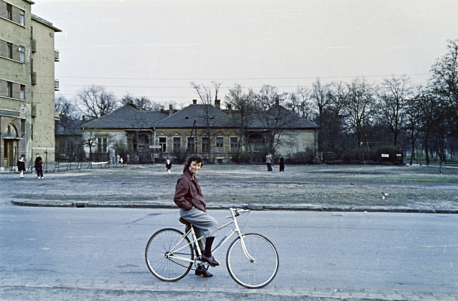 1962, Obetkó Miklós, bicycle, colorful, lady, Fortepan #277497