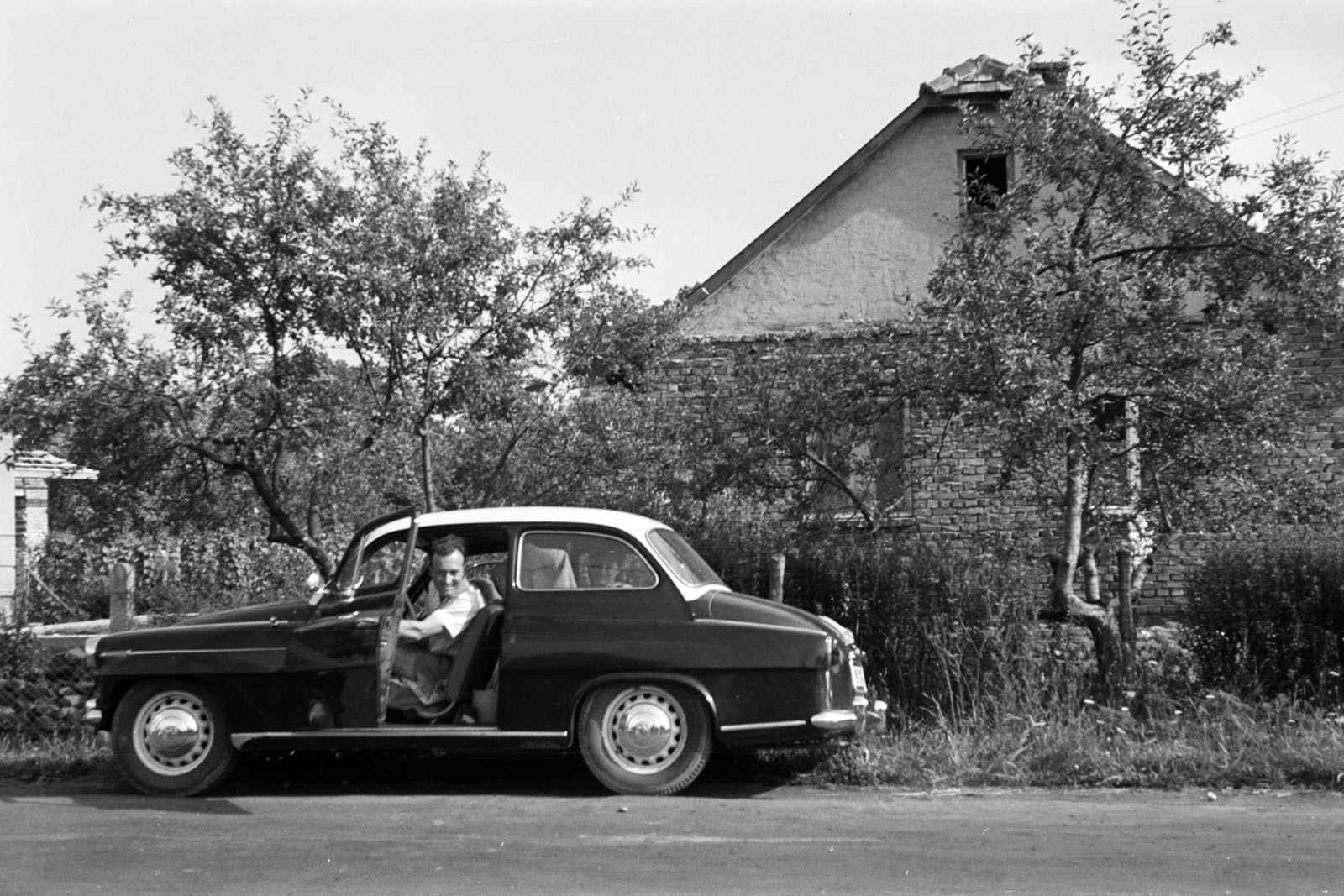 1963, Obetkó Miklós, Skoda-brand, Fortepan #277518
