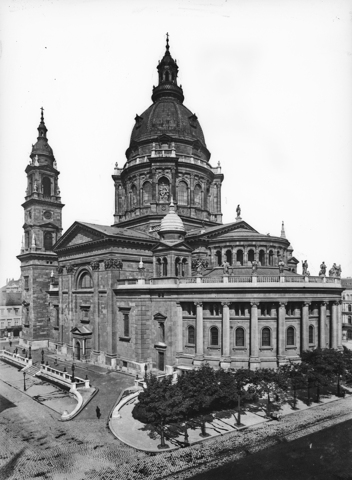Magyarország, Budapest V., Szent István-bazilika a Bajcsy-Zsilinszky út (Váci körút) felől., 1906, Deutsche Fotothek / Brück und Sohn, Budapest, Fortepan #277788
