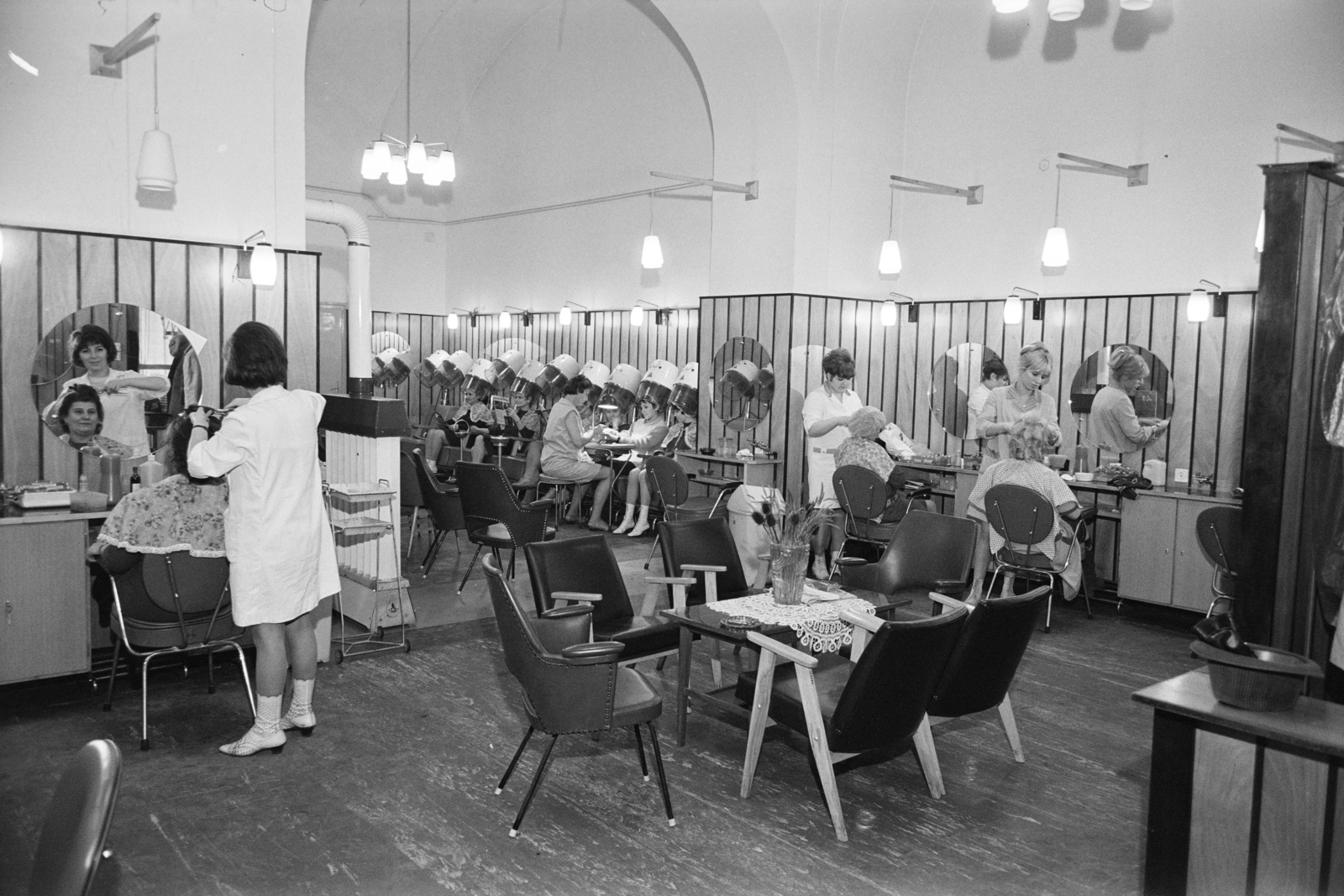 1975, Artfókusz, hairdresser, Fortepan #278089