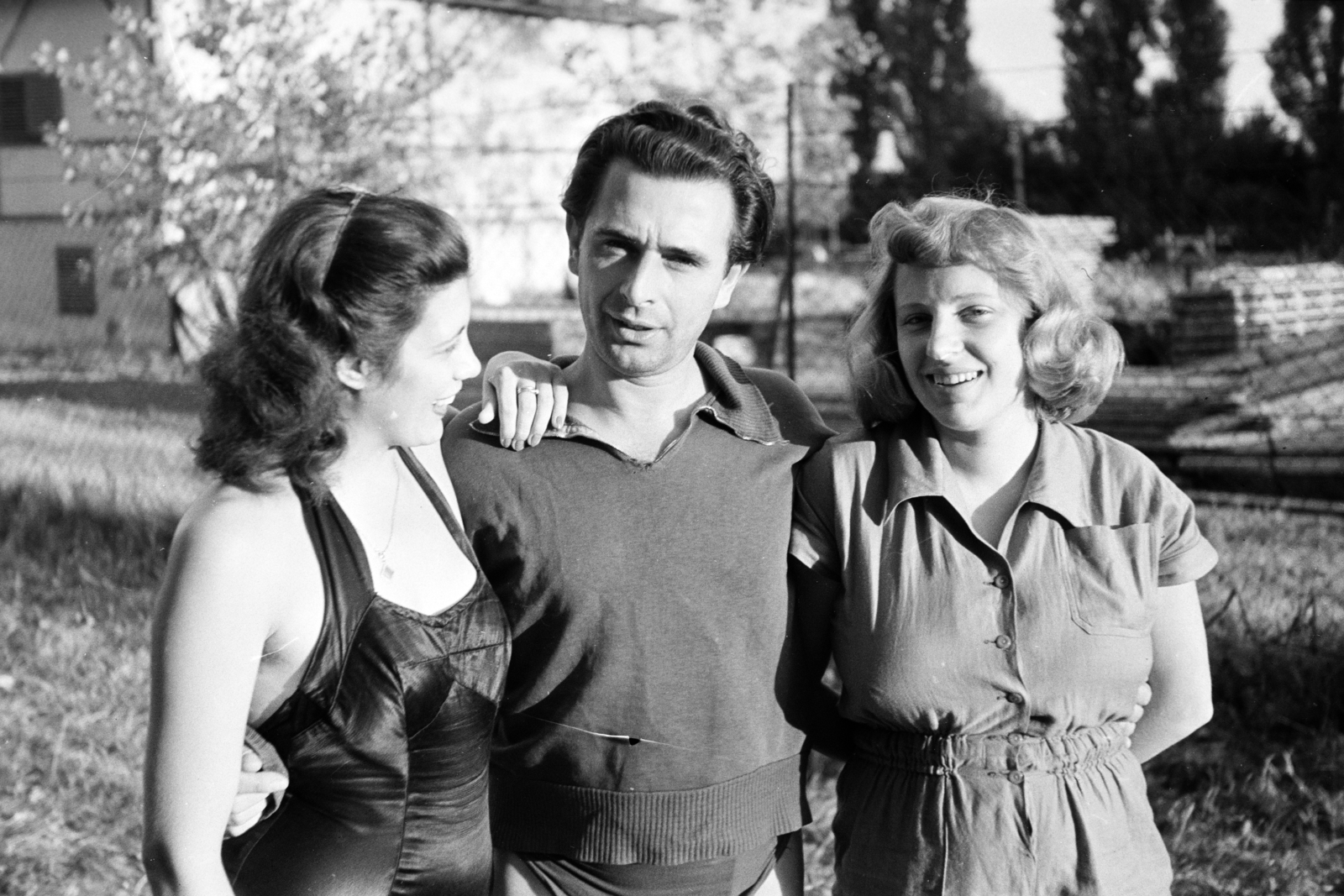 1962, Artfókusz, three people, Fortepan #278520