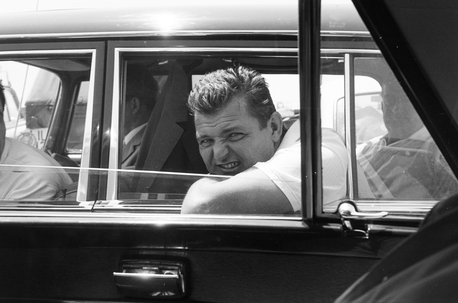 1965, Artfókusz, Best of, grimace, leaning out of the window, Fortepan #278545