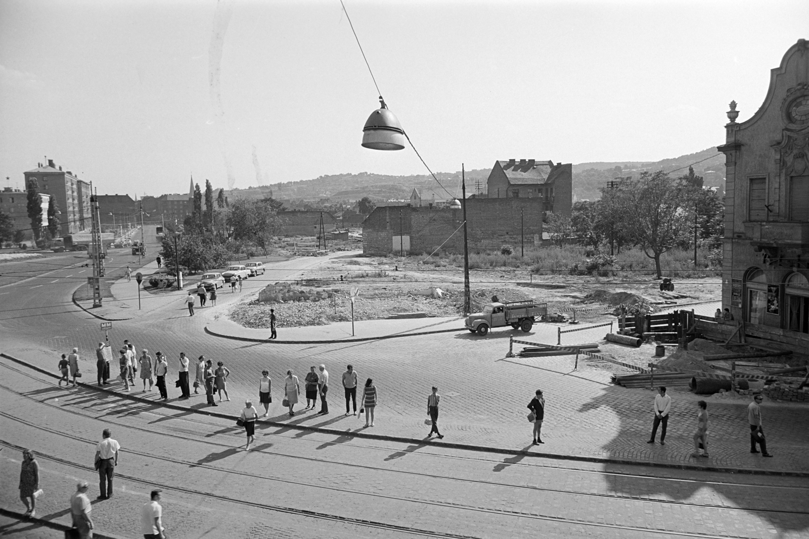 Magyarország, Óbuda, Budapest III., Flórián tér, balra távolabb a Pacsirtamező (Korvin Ottó) utca., 1965, Artfókusz, Fábián József, Best of, Budapest, Fortepan #278550