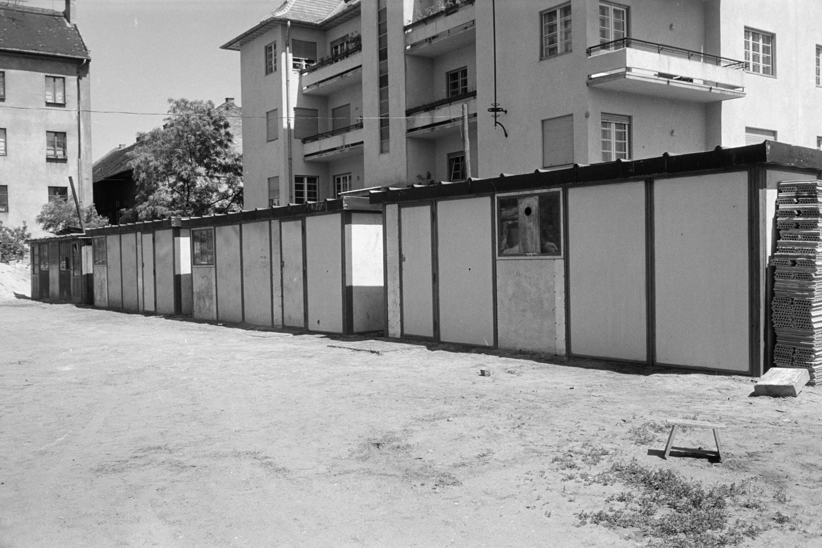 1960, Artfókusz, Fábián József, barakk, Fortepan #278598