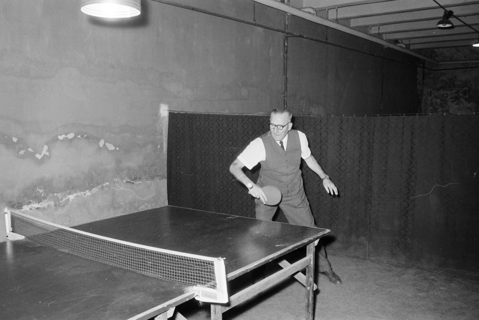 1958, Artfókusz, table tennis table, Fortepan #278653