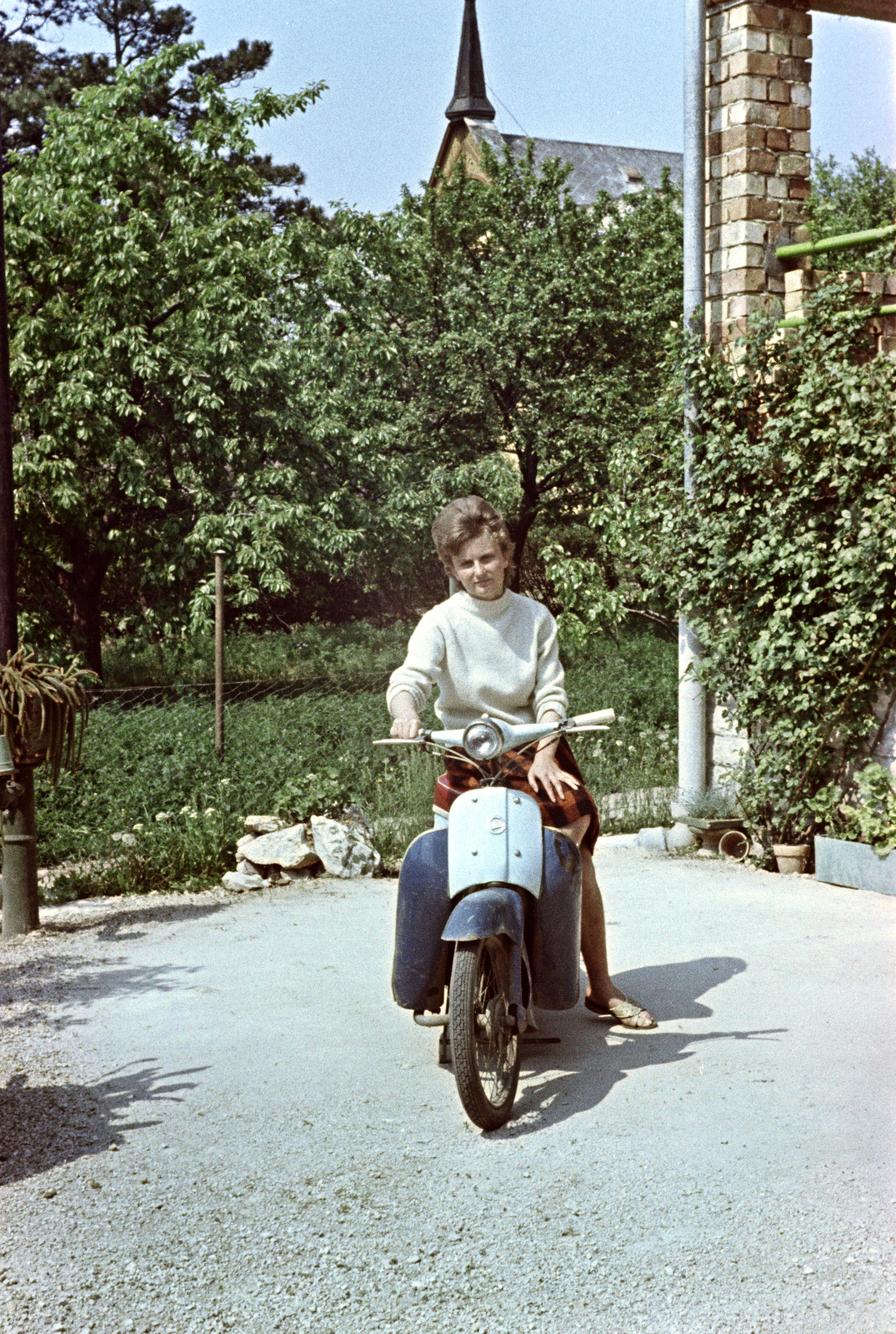 1962, Artfókusz, motorcycle, colorful, girls'n'cars, Fortepan #278832