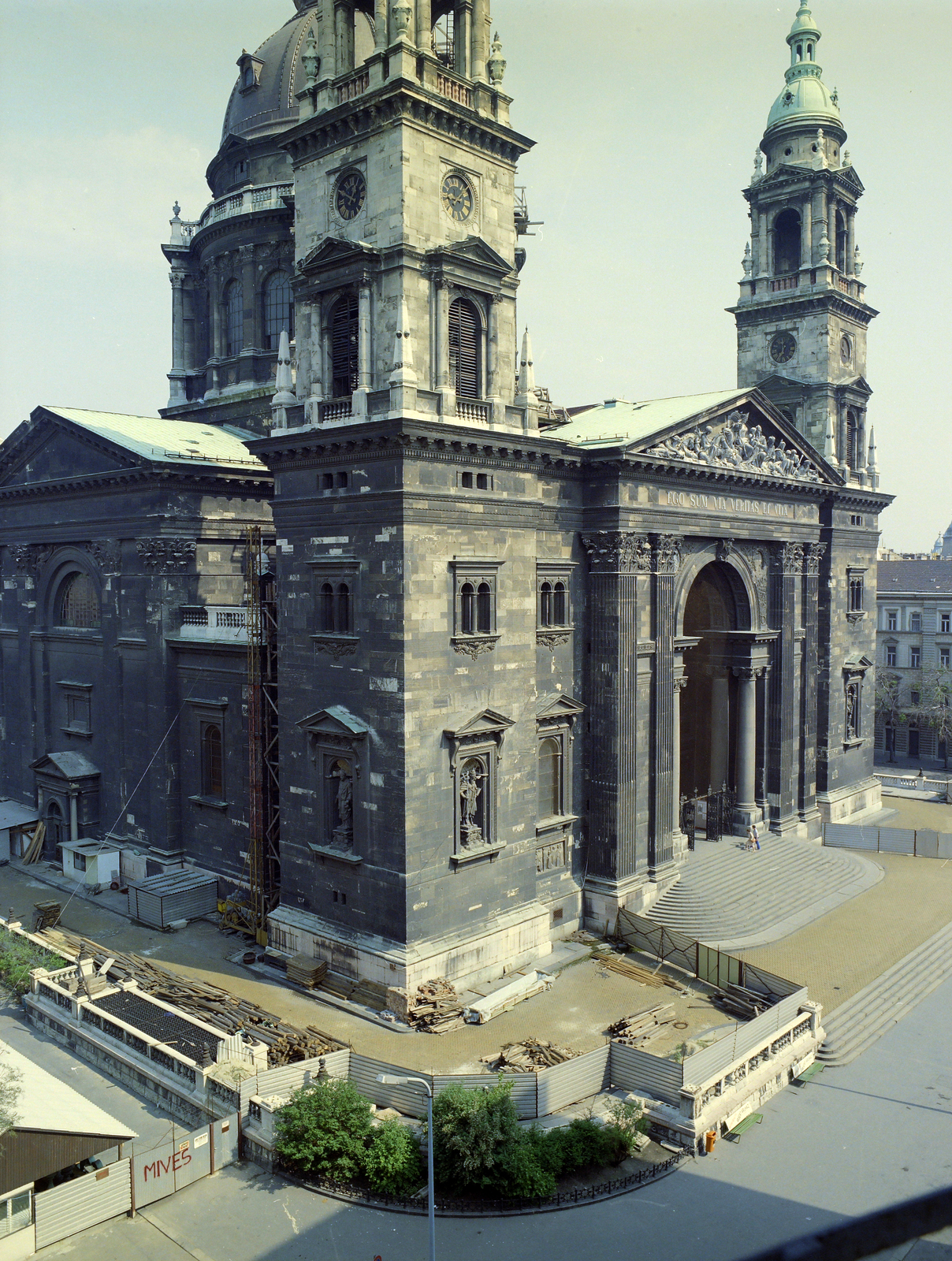 Hungary, Budapest V., Szent István tér, Szent István-bazilika (Ybl Miklós, 1906.)., 1983, Artfókusz, Budapest, basilica, Fortepan #278930