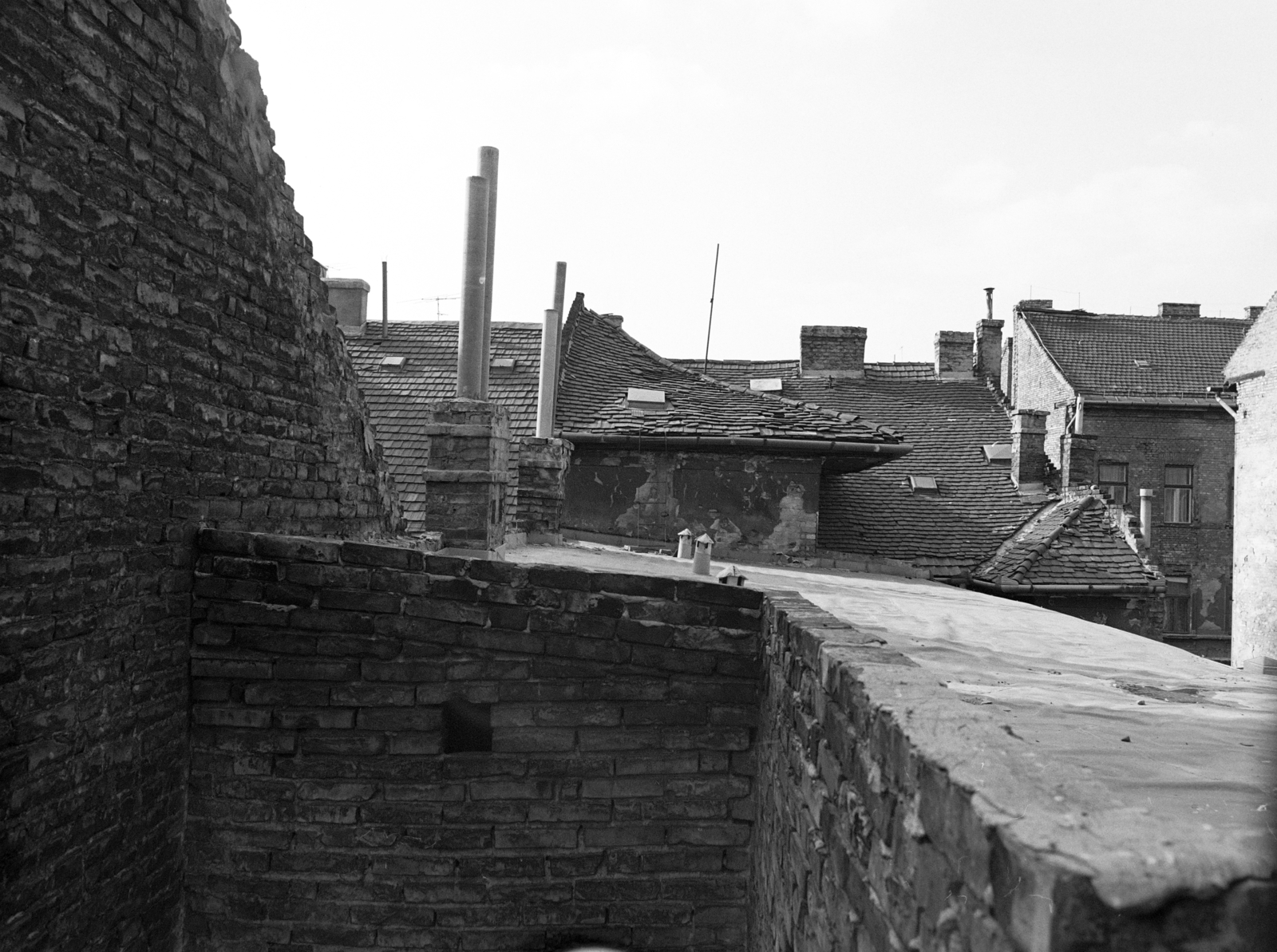 1984, Artfókusz, roof, chimney, Fortepan #279002