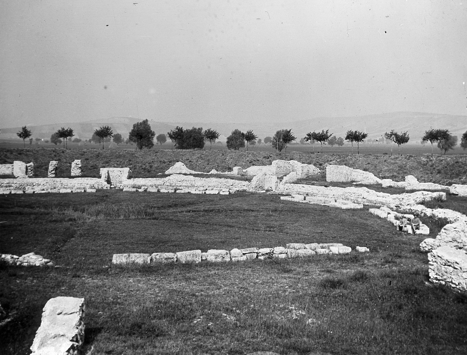 Magyarország, Aquincum, Budapest III., polgárvárosi amfiteátrum., 1918, Schoch Frigyes, rom, Budapest, Fortepan #27901