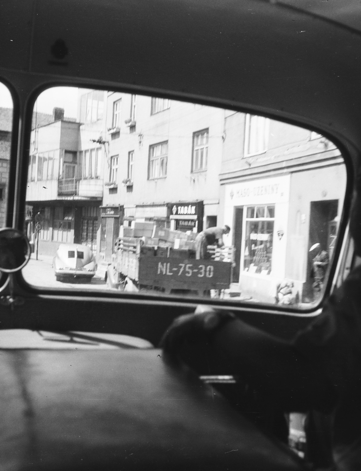 1960, Artfókusz, Fábián József, teherautó, járműbelső, rendszám, Csehszlovákia, Fortepan #279030