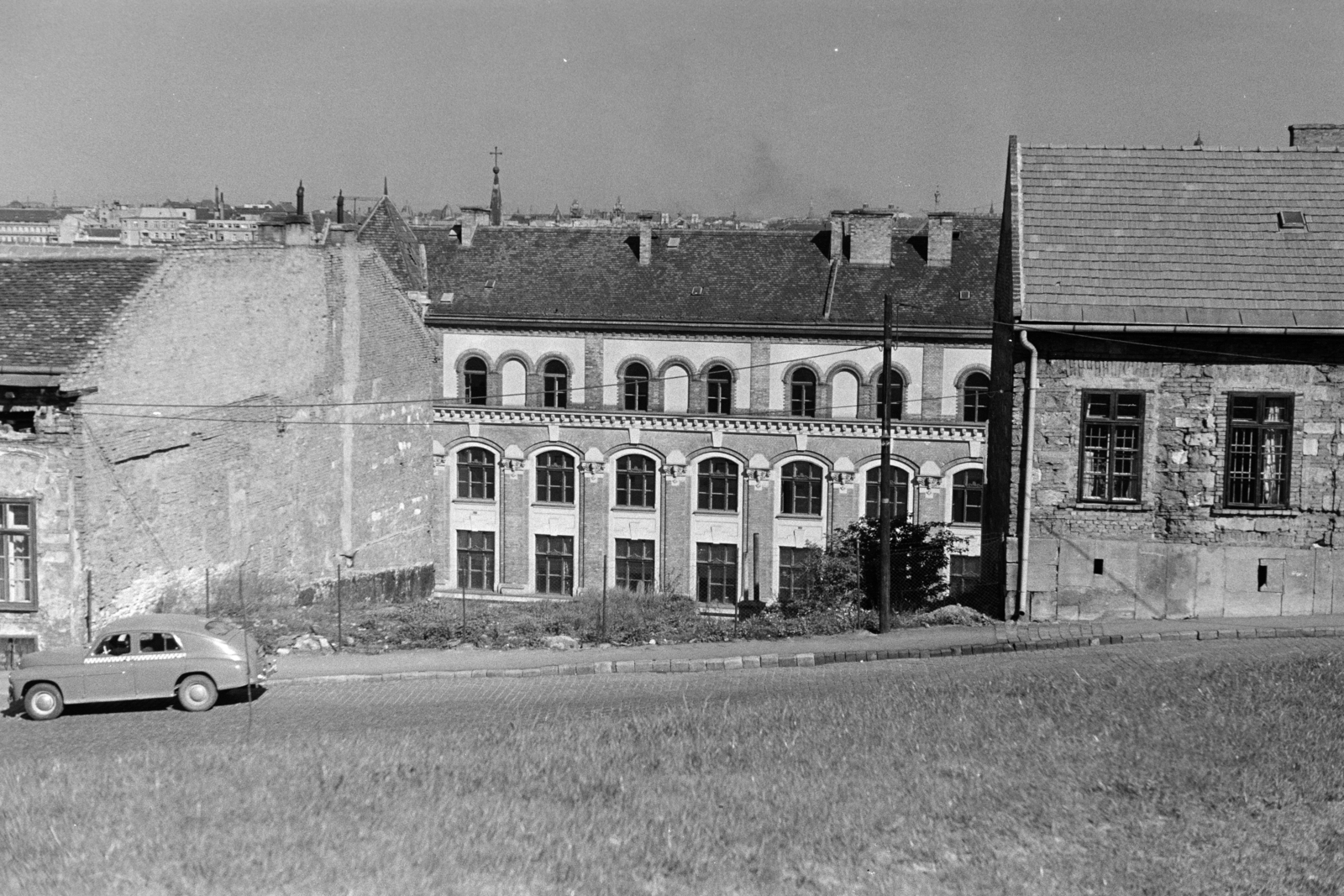 1960, Artfókusz, Fábián József, tűzfal, foghíj telek, Fortepan #279193