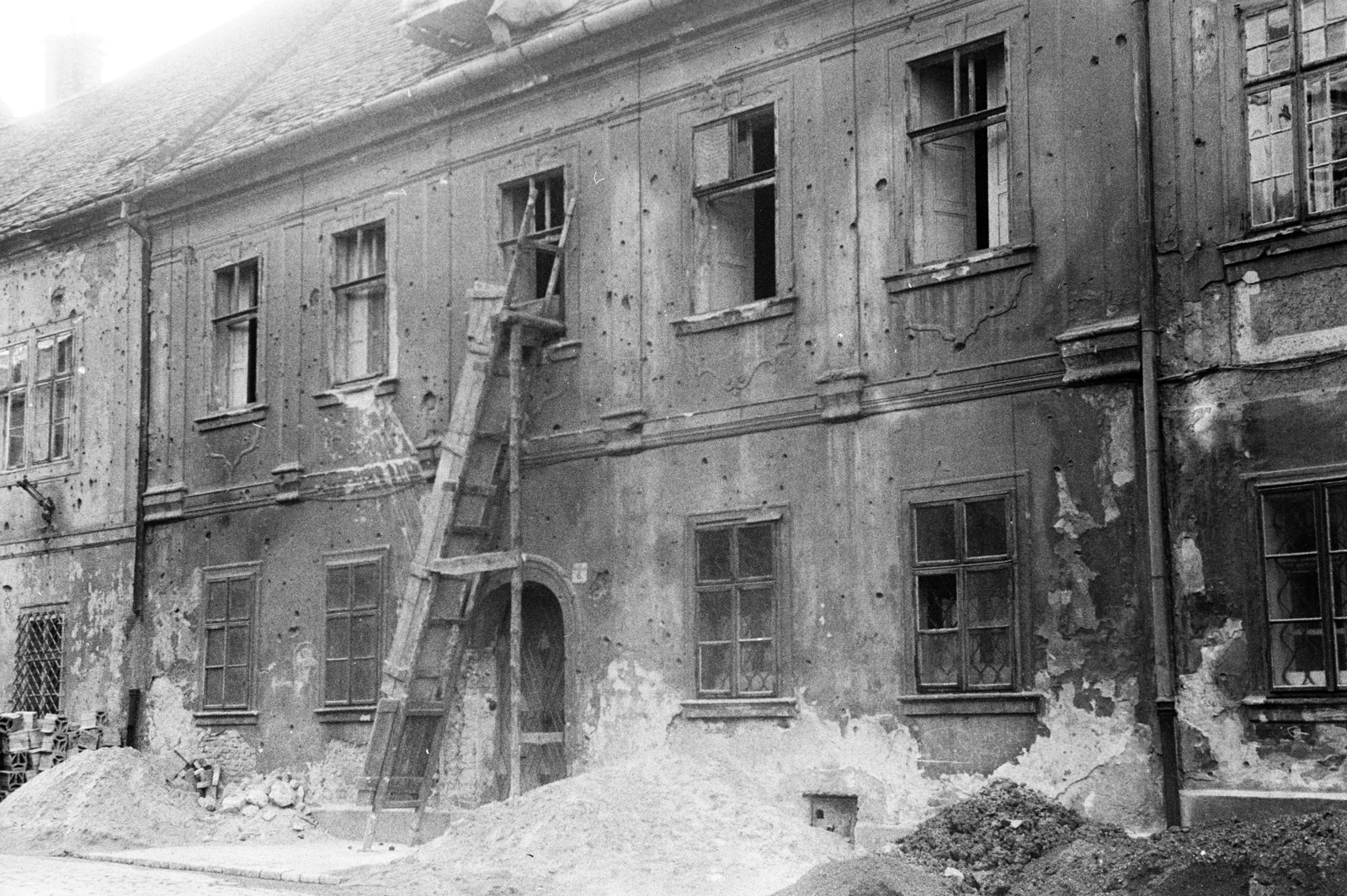 1959, Artfókusz, bullet hole, Fortepan #279466