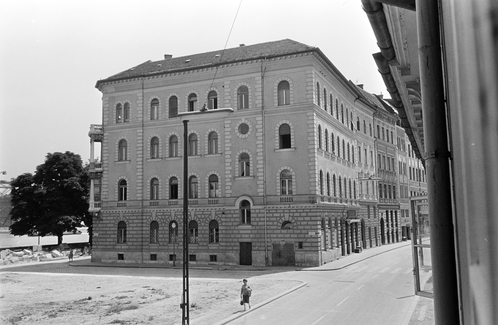 Hungary, Budapest I., Döbrentei utca, kilátás a 15. számú házból a Duna-partra vezető Fátyol utca felé., 1964, Artfókusz, Budapest, Fortepan #279470