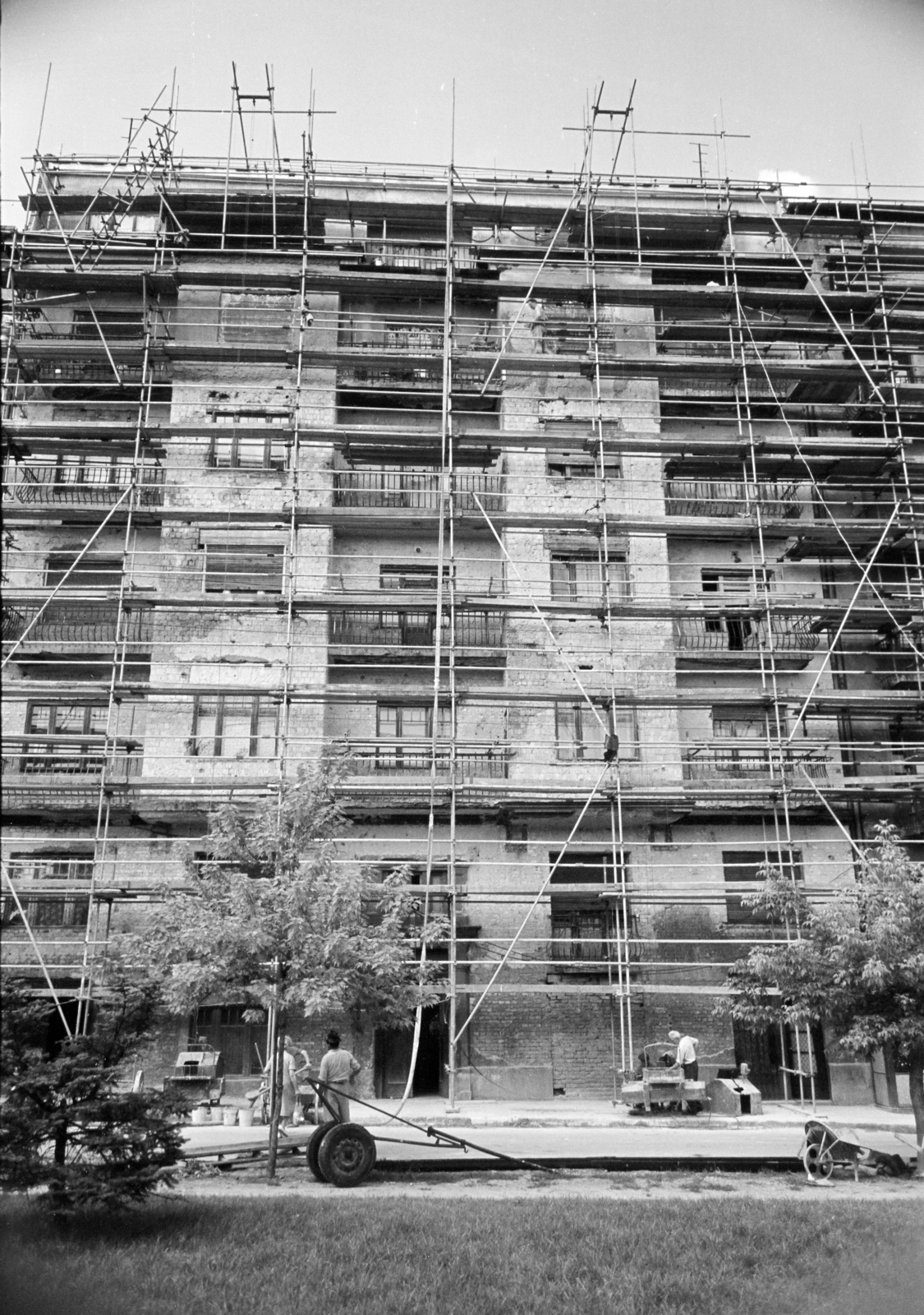 Hungary, Budapest XII., Csörsz utca, a felújítás alatti 5-ös számú ház., 1962, Artfókusz, Budapest, Fortepan #279477