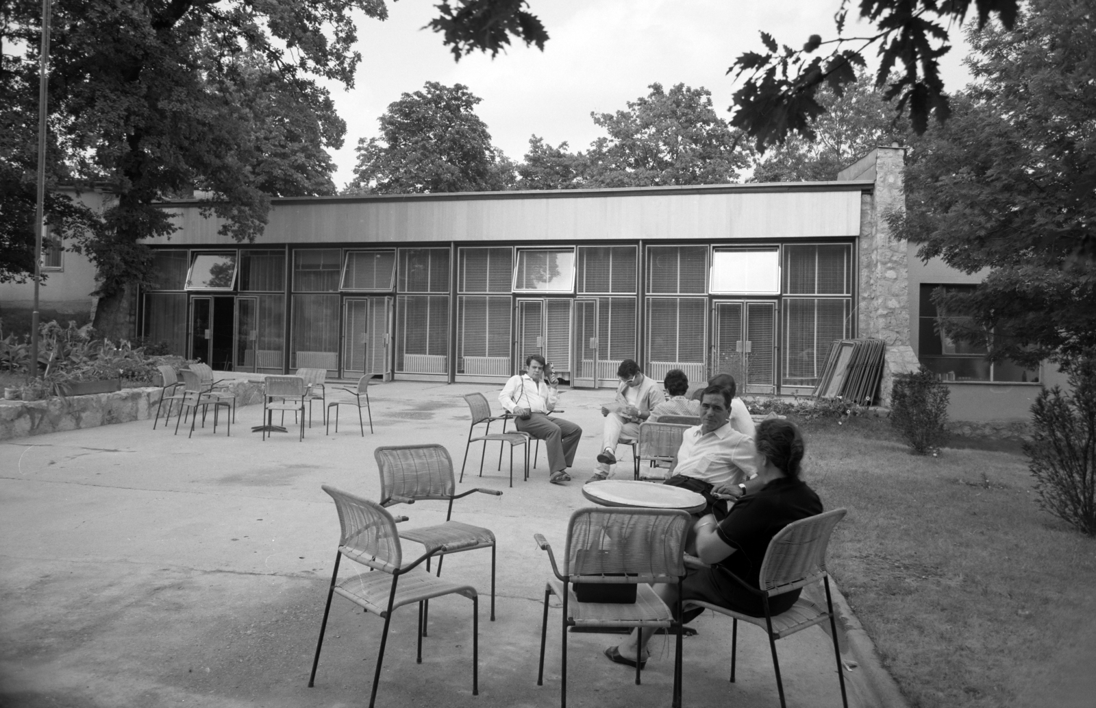 1974, Artfókusz, terrace, resort, Fortepan #279521