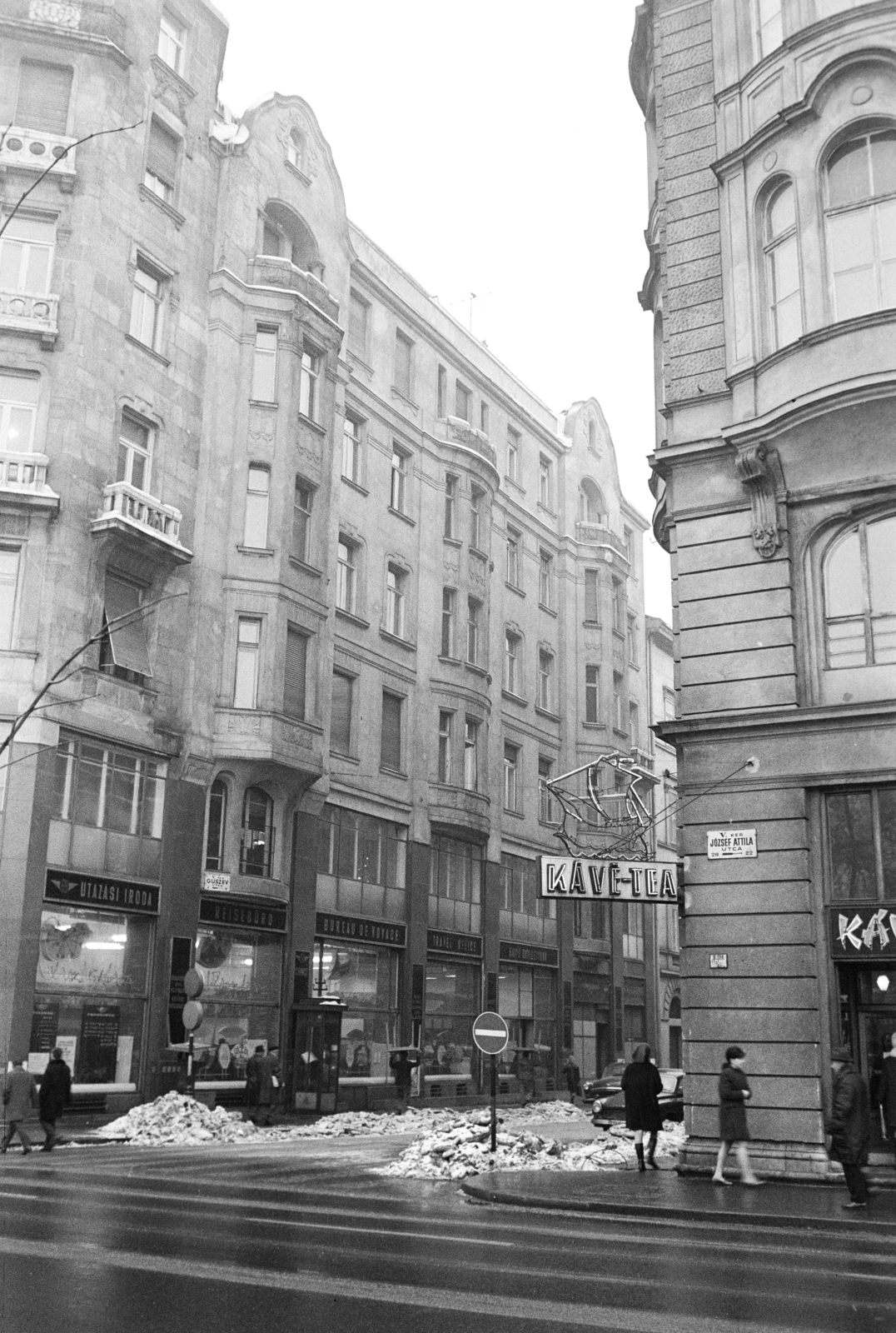 Hungary, Budapest V., József Attila utca, szemben a Sas (Guszev) utca., 1972, Artfókusz, Budapest, Fortepan #279543