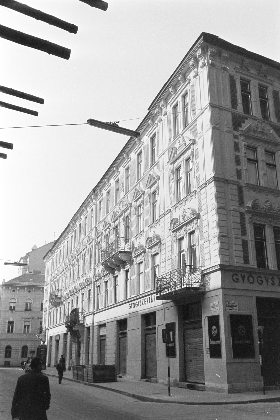 Magyarország, Budapest VII., Wesselényi utca - Klauzál utca sarok., 1960, Artfókusz, Fábián József, Budapest, sarokház, Fortepan #279545