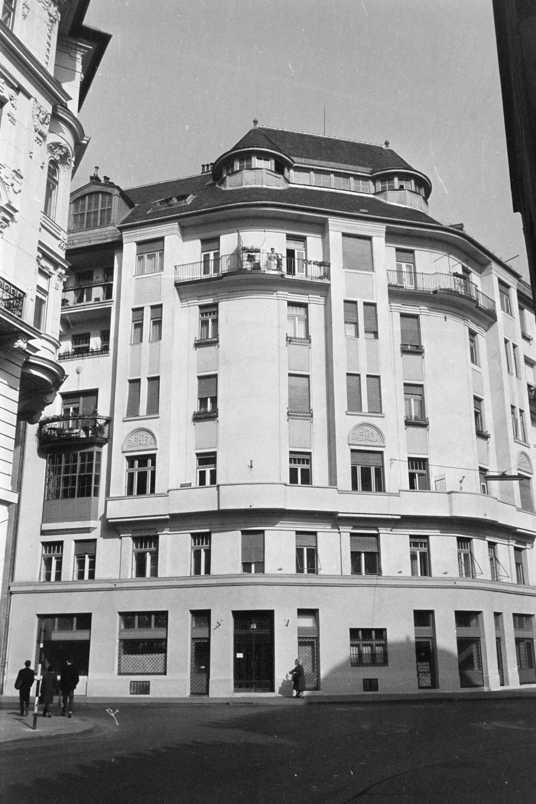 Magyarország, Budapest VII., Wesselényi utca - Rumbach Sebestyén utca sarok., 1960, Artfókusz, Fábián József, Budapest, sarokház, Fortepan #279551